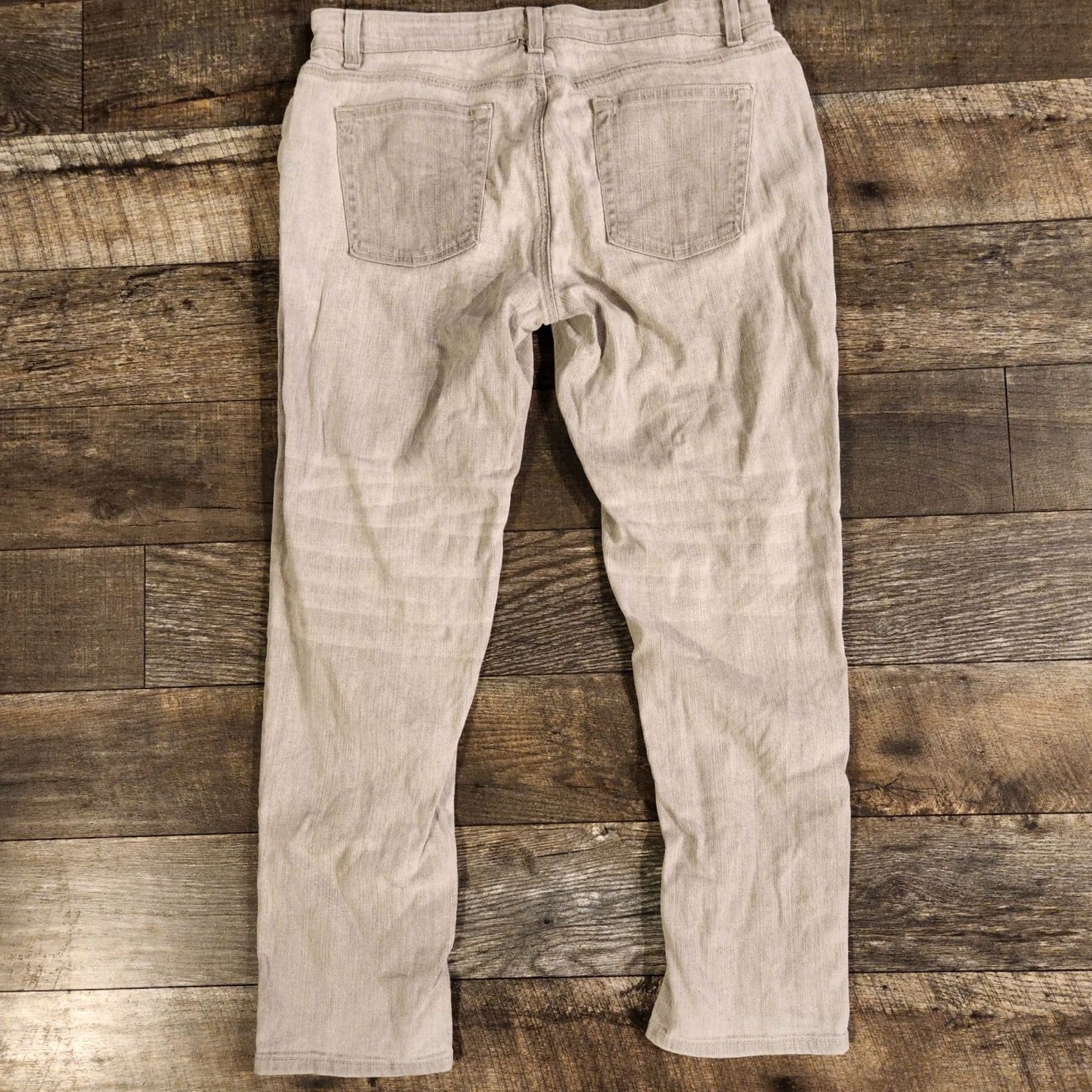 Eileen Fisher Eileen Fisher Women Petite Jeans Gray Denim Straight Size 10P Size 32" / US 10 / IT 46 - 4 Thumbnail