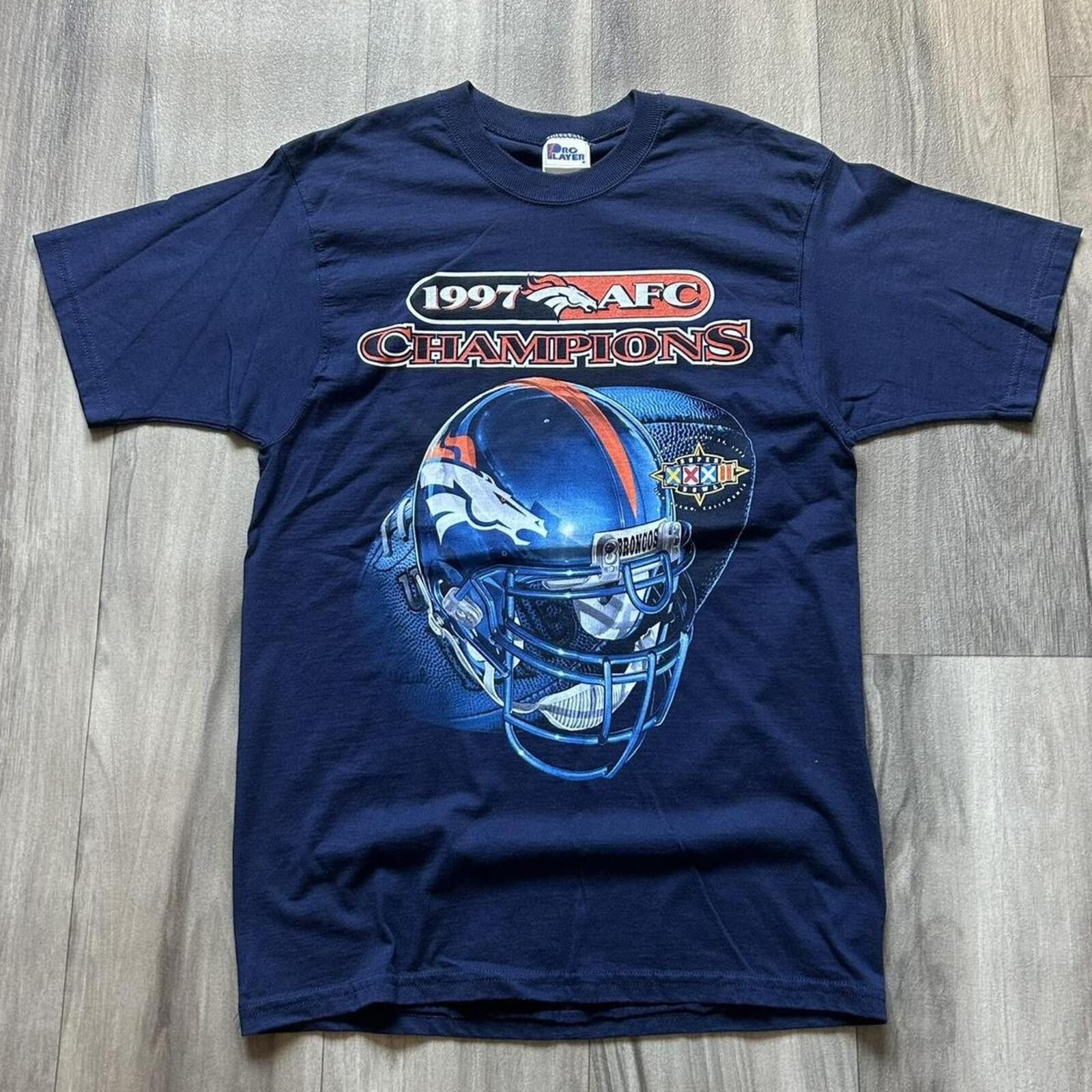 Pro Player Vintage 90s Denver Broncos NFL Helmet t Shirt M pro player Size US M / EU 48-50 / 2 - 1 Thumbnail