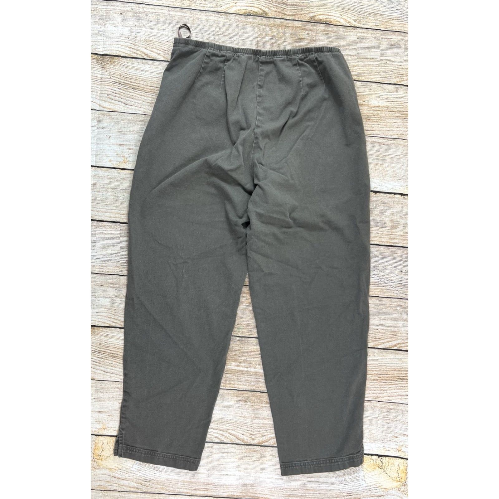 Eileen Fisher Eileen Fisher Pants Ankle City Preppy Regular Brown Cotton Elastane Twill Zip Ankle Pants M Women's Size 32" / US 10 / IT 46 - 2 Thumbnail