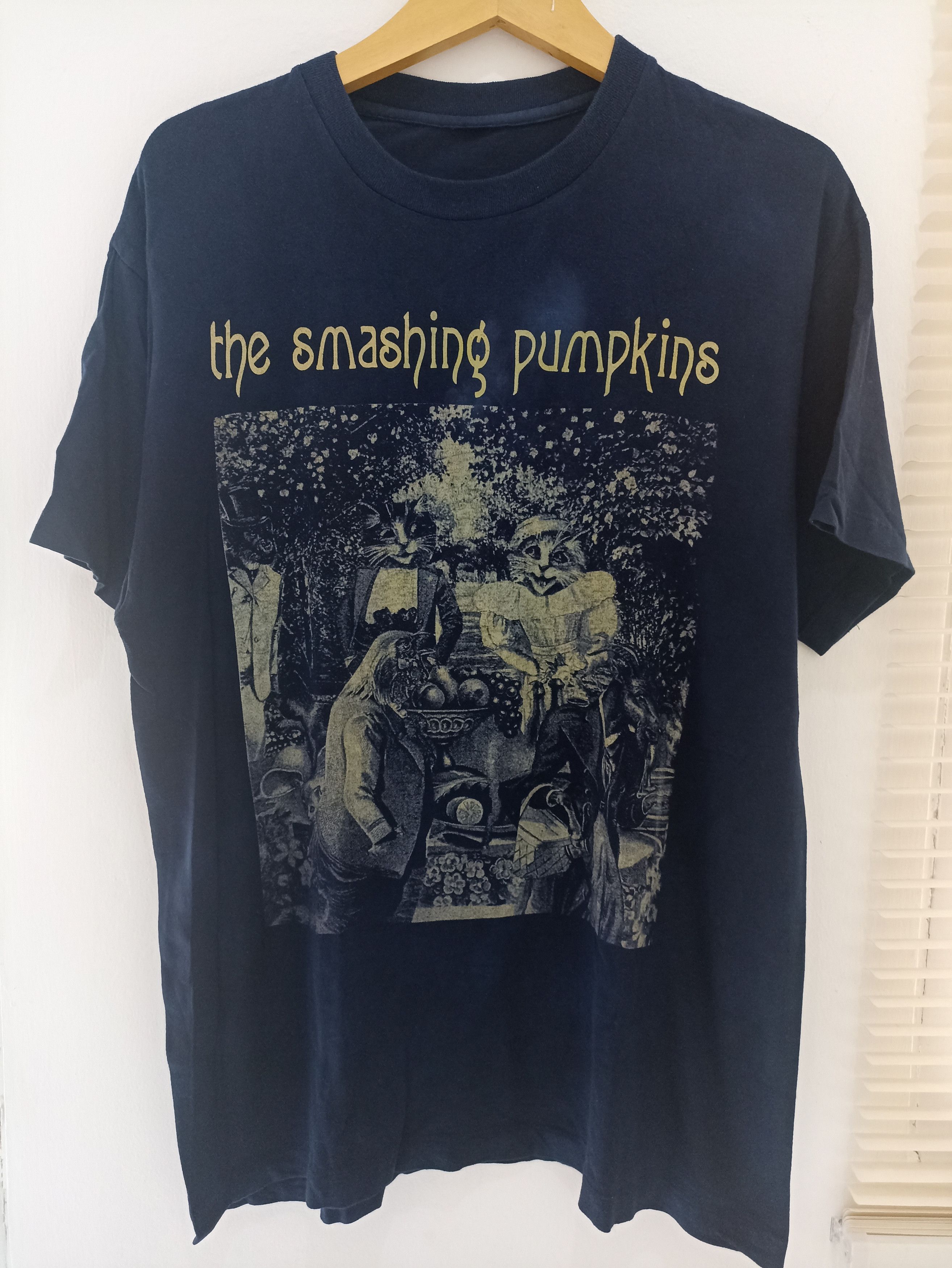THE SMASHINF PAMPKINS Band T-Shirt, Men's Size L cotton black type Vintage Second Hand