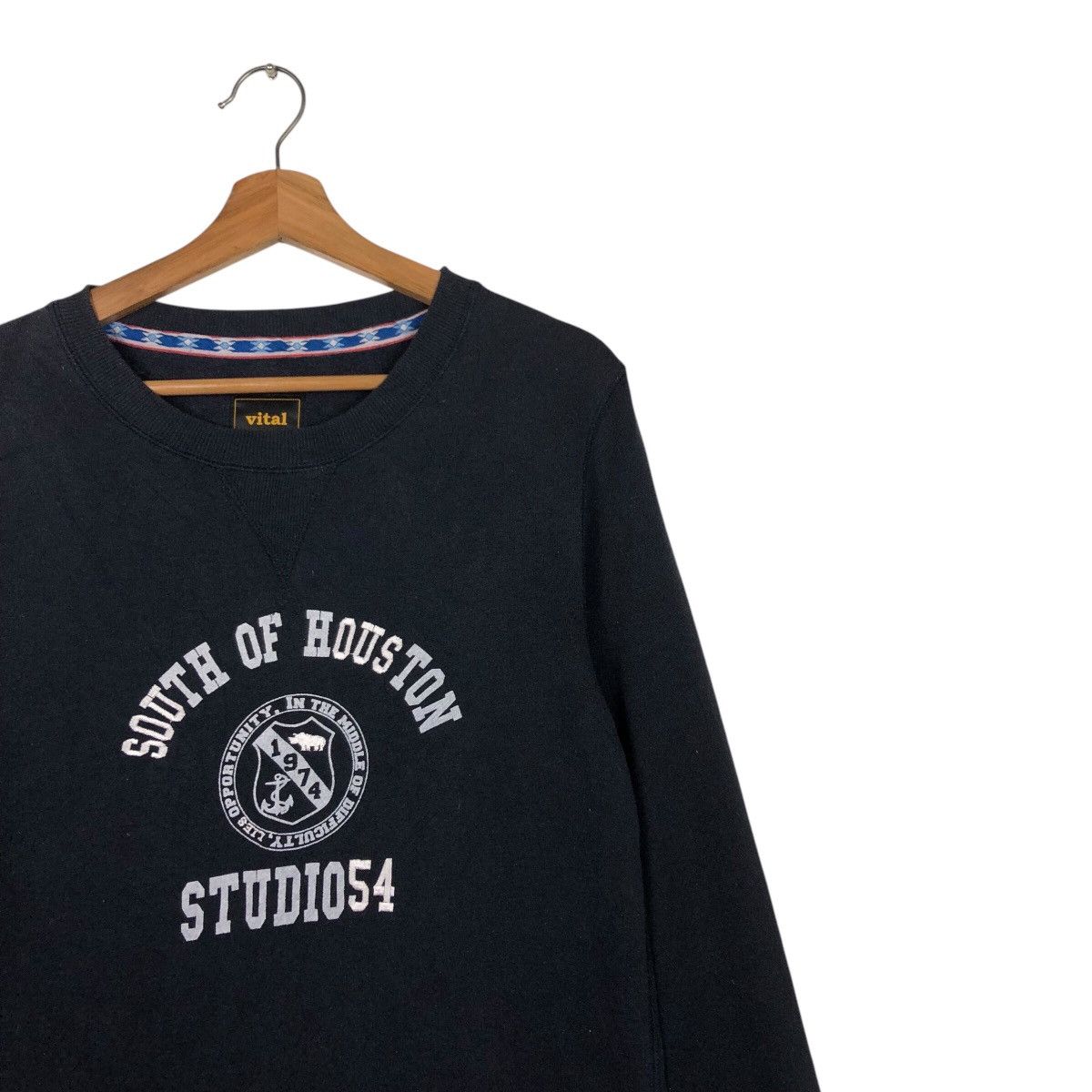 Japanese Brand 📌South of Houston Sweatshirt Big Logo Issey Miyake Size US M / EU 48-50 / 2 - 8 Thumbnail