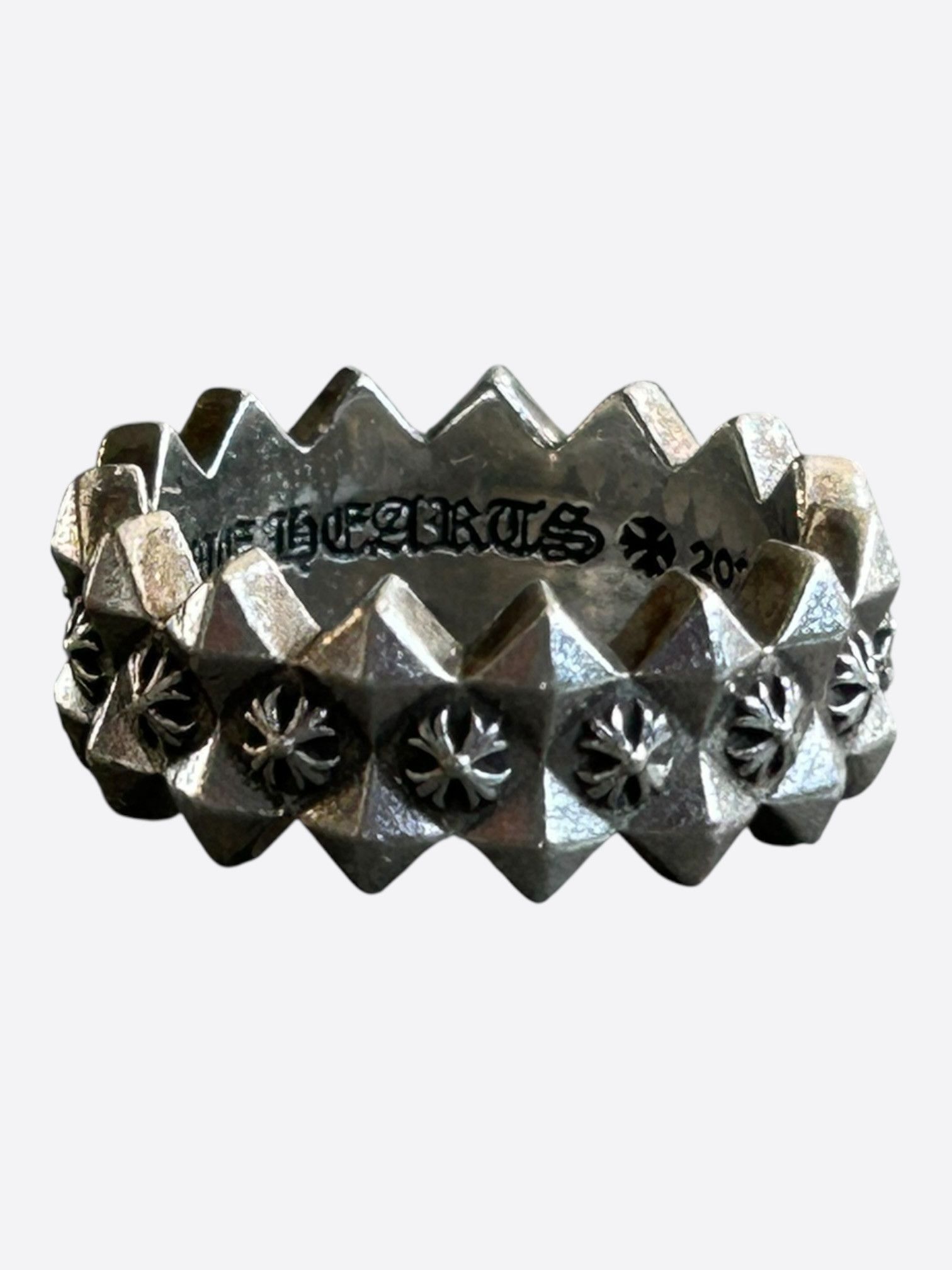 Chrome Hearts Chrome Hearts Silver Pyramid Plus Ring Size ONE SIZE - 4 Thumbnail