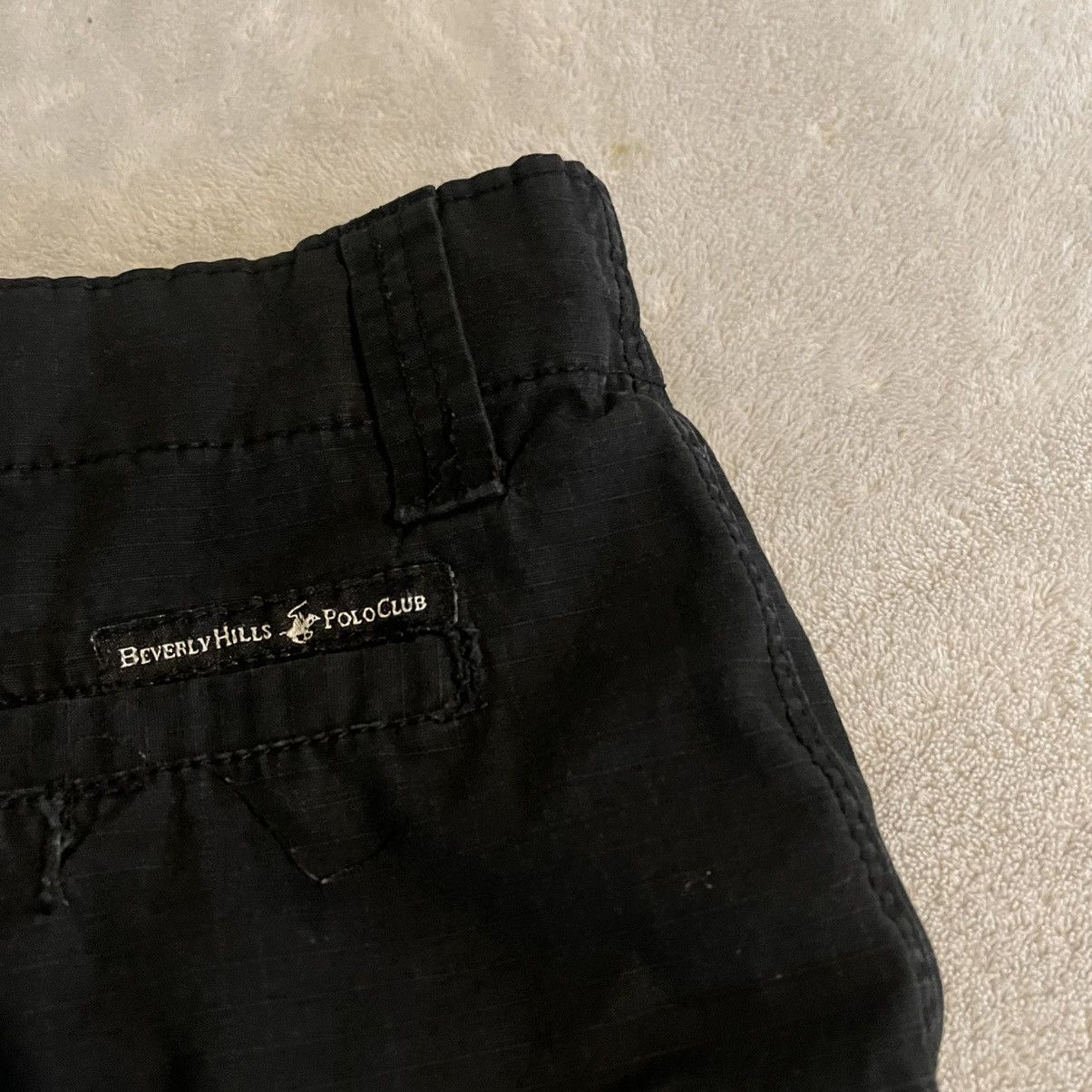 Beverly Hills Polo Club Vintage Beverly Hills Polo Club Mens Black Cargo Shorts 32 Size US 32 / EU 48 - 5 Thumbnail