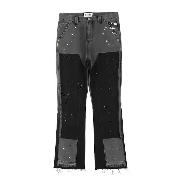 Japanese Brand × Jean Graffiti Black Flared Denim Pants Size US 32 / EU 48 - 6 Thumbnail