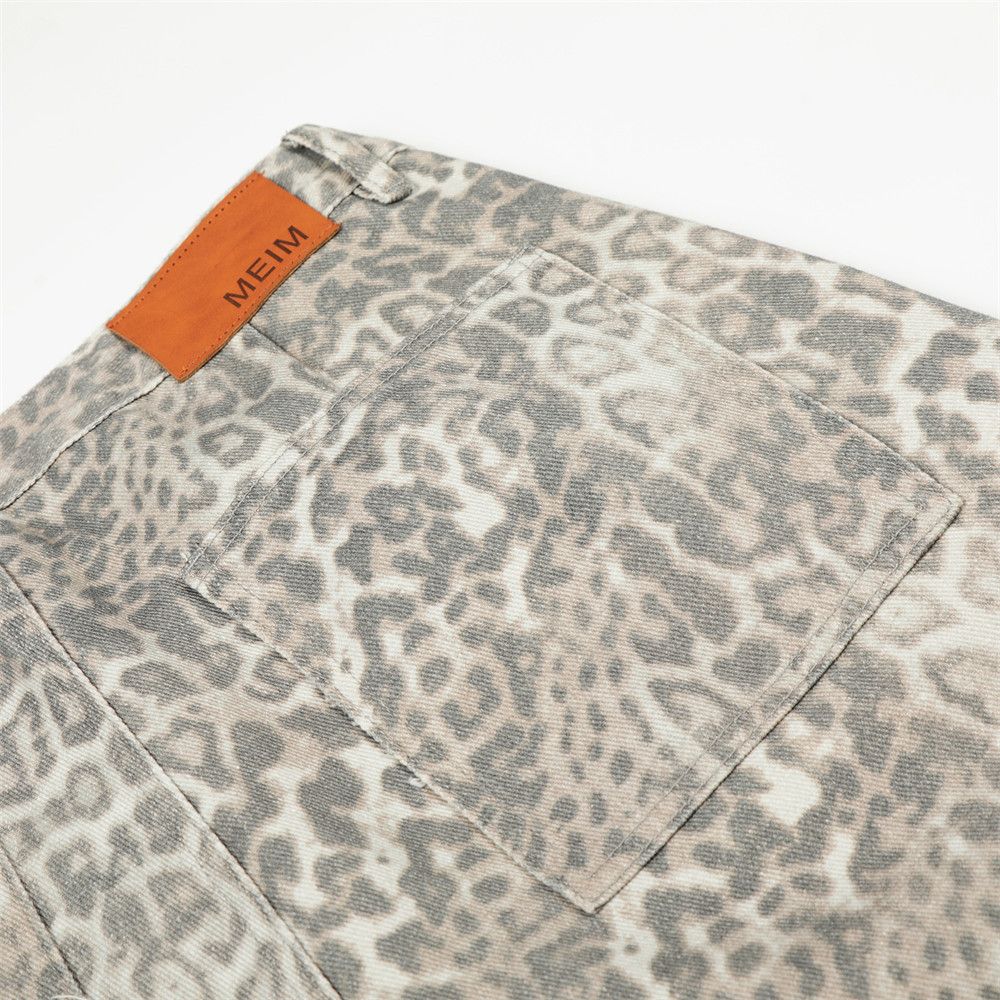 Vintage Men's retro punk distressed scimitar leopard pants Size US 32 / EU 48 - 6 Thumbnail