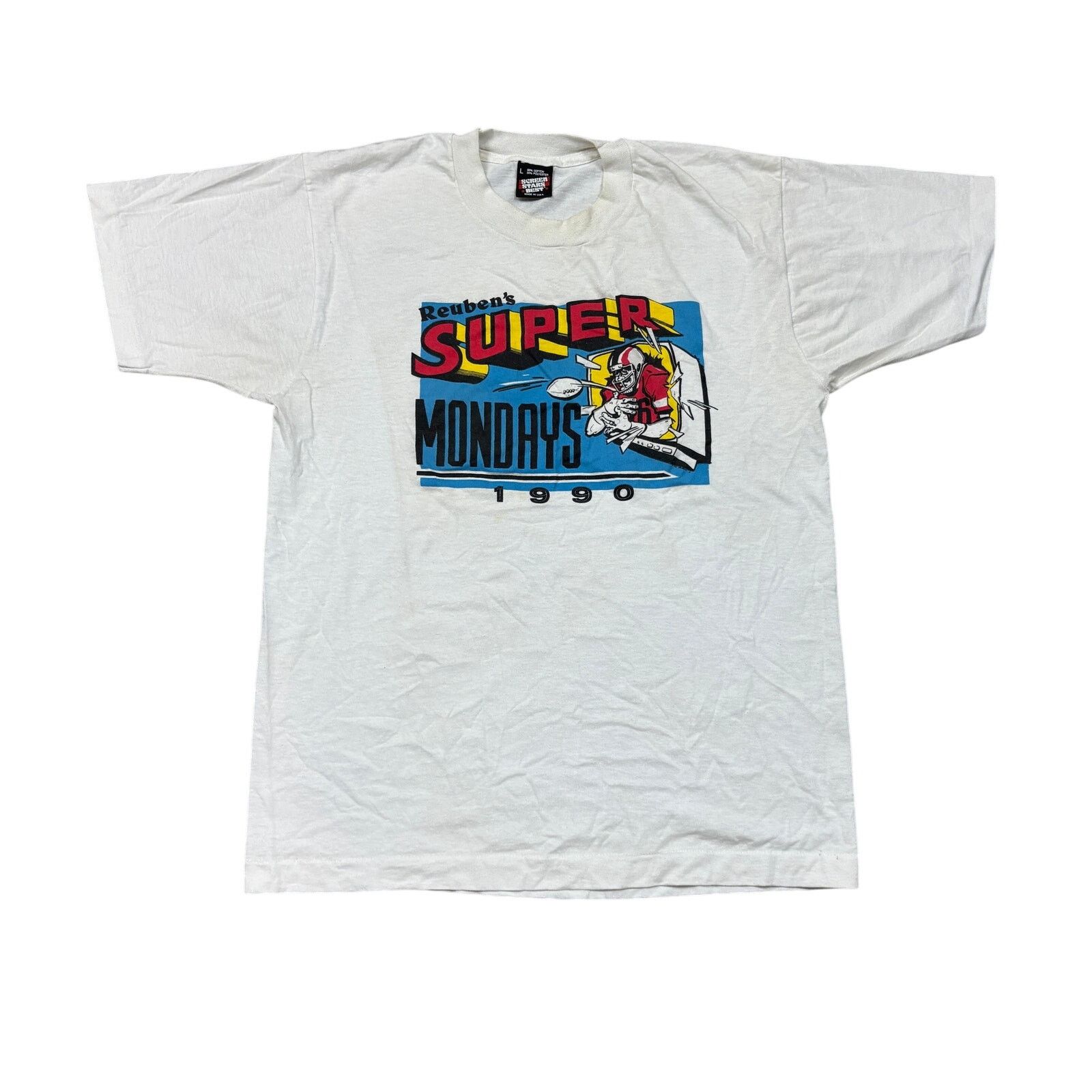 Vintage Vintage 1990 Reuben's Super Mondays Football Shirt Men's L Size US L / EU 52-54 / 3 - 1 Thumbnail