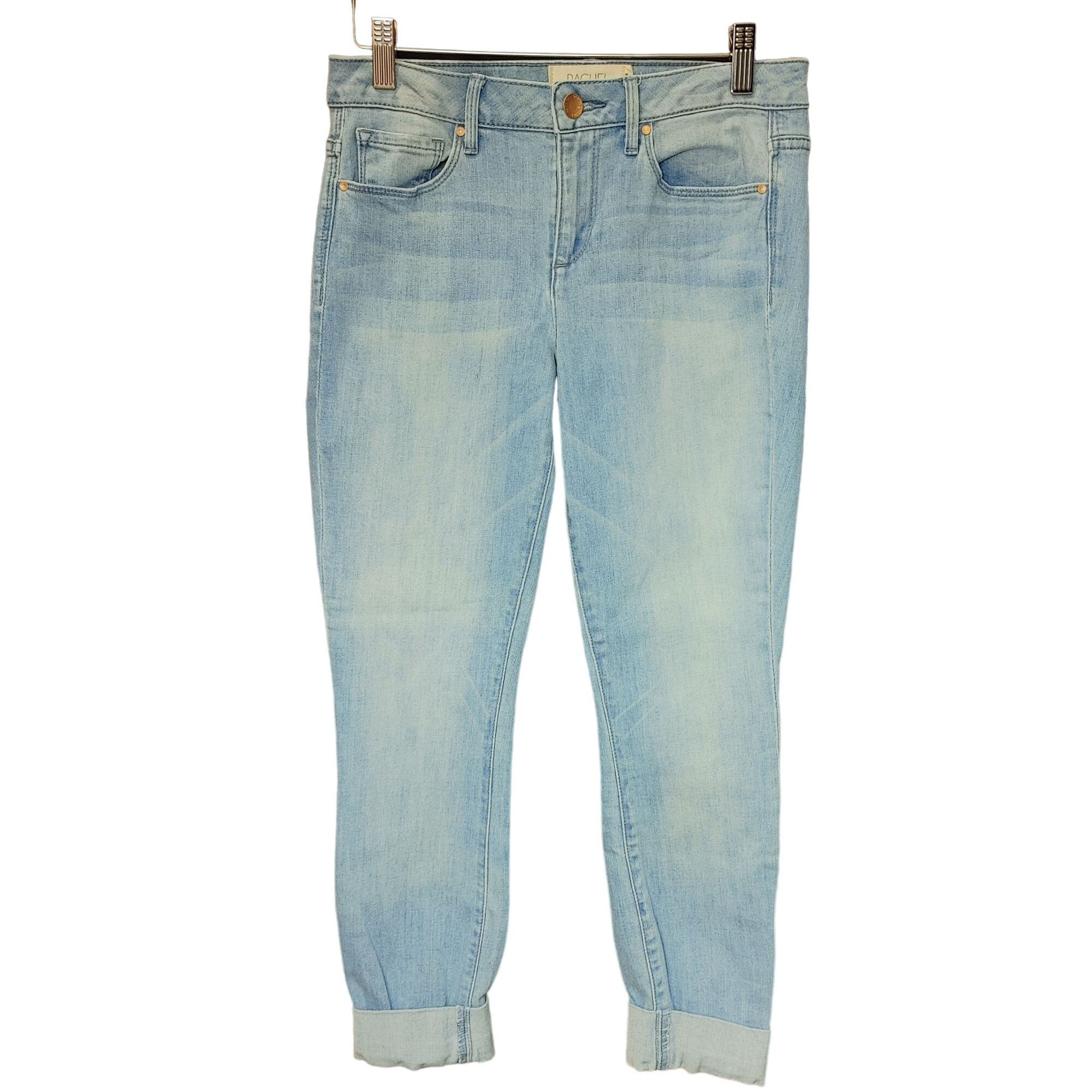 Other Rachel Ray Denim Women's Light Blue Rolled Cuff Skinny Jeans Size 28" / US 6 / IT 42 - 1 Thumbnail