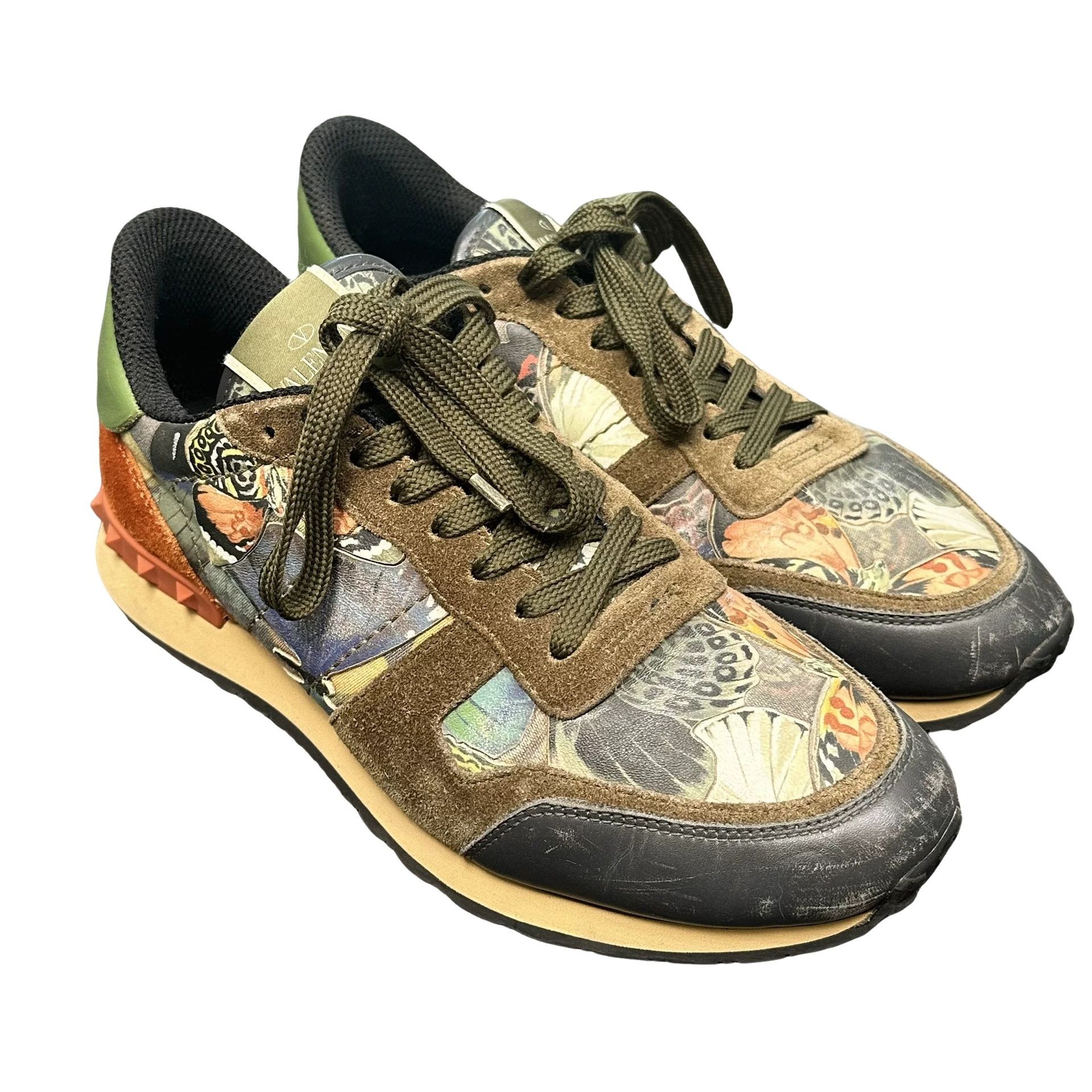 Valentino Valentino Butterfly Print Low-Top Sneakers 40 Size US 7 / EU 40 - 1 Thumbnail