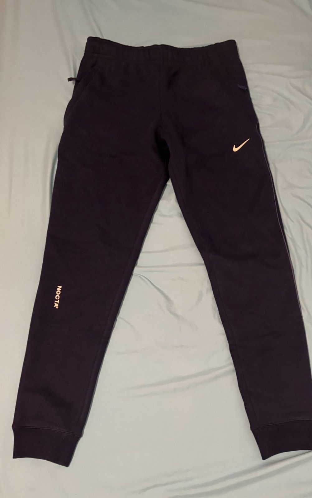 Jordan Brand × NOCTA × Nike Nike x Drake NOCTA Cardinal Stock Fleece Pants/joggers Navy Size US 29 - 1 Thumbnail