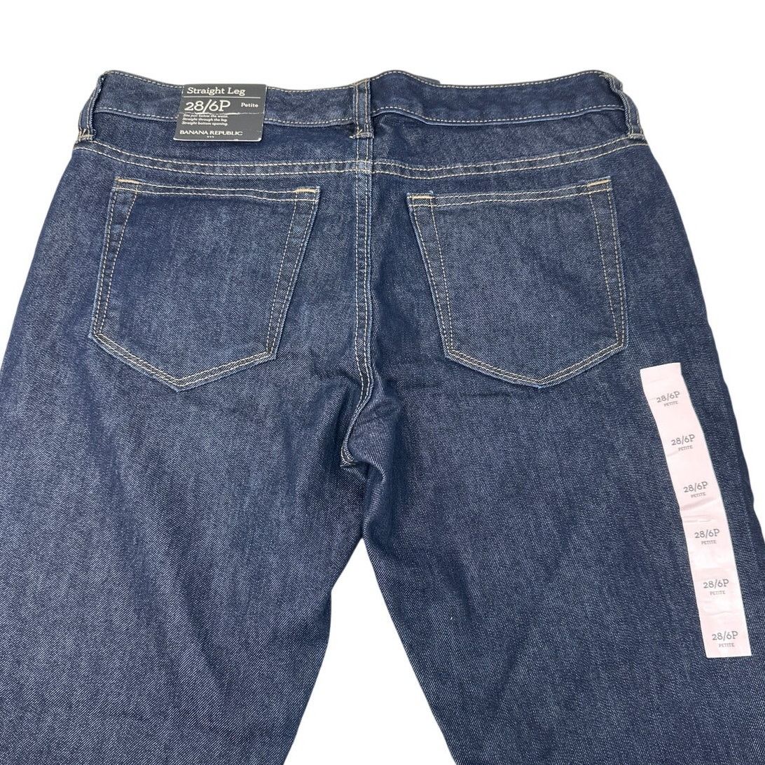 Banana Republic Banana Republic Straight Leg Dark Wash Jeans 28/6 NWT Size 28" / US 6 / IT 42 - 4 Thumbnail
