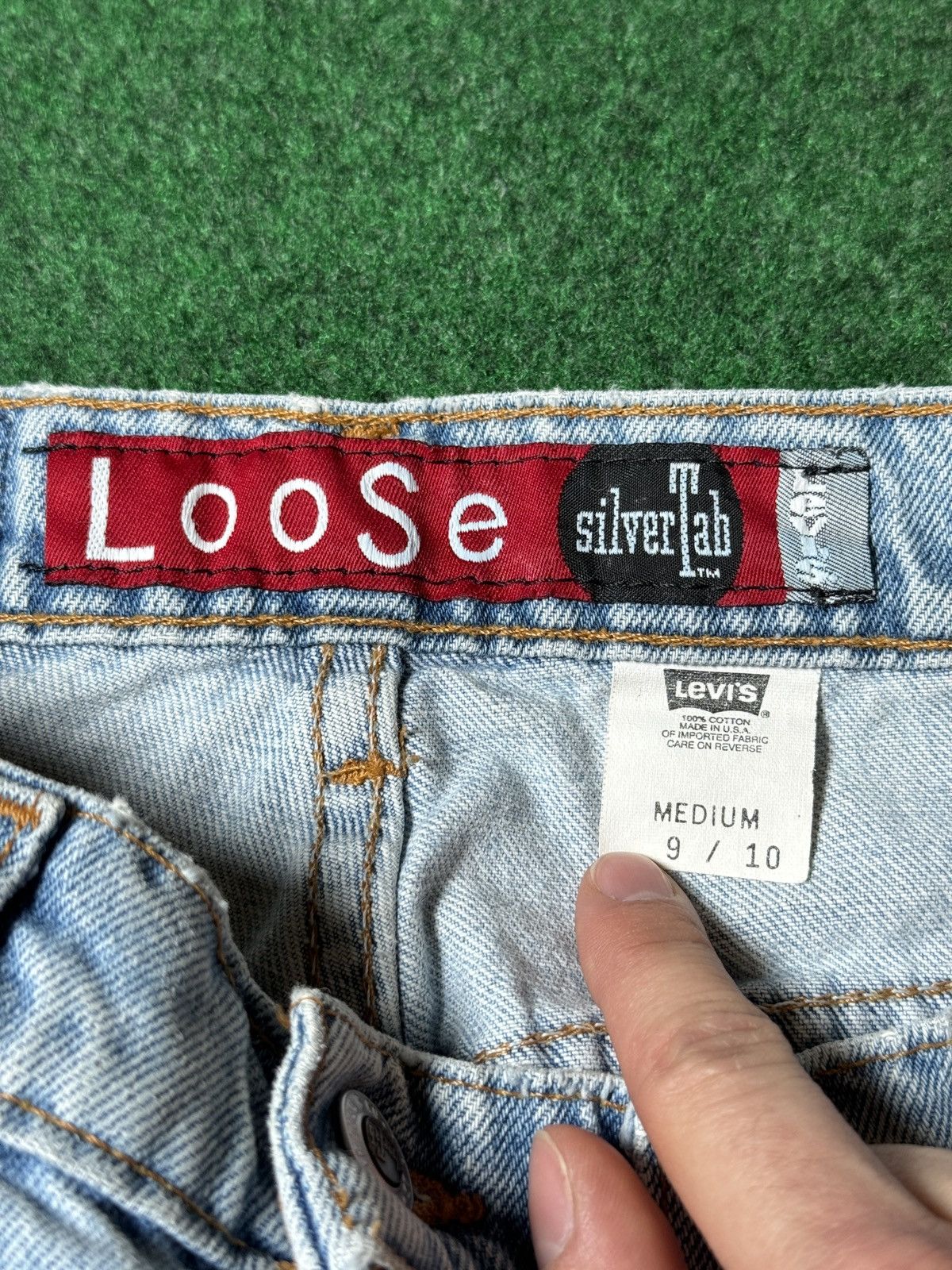 Levi's Vintage Clothing Vintage 90s Silvertab Levi’s Loose Baggy 9/10 29x32 Jeans Size 29" - 4 Thumbnail