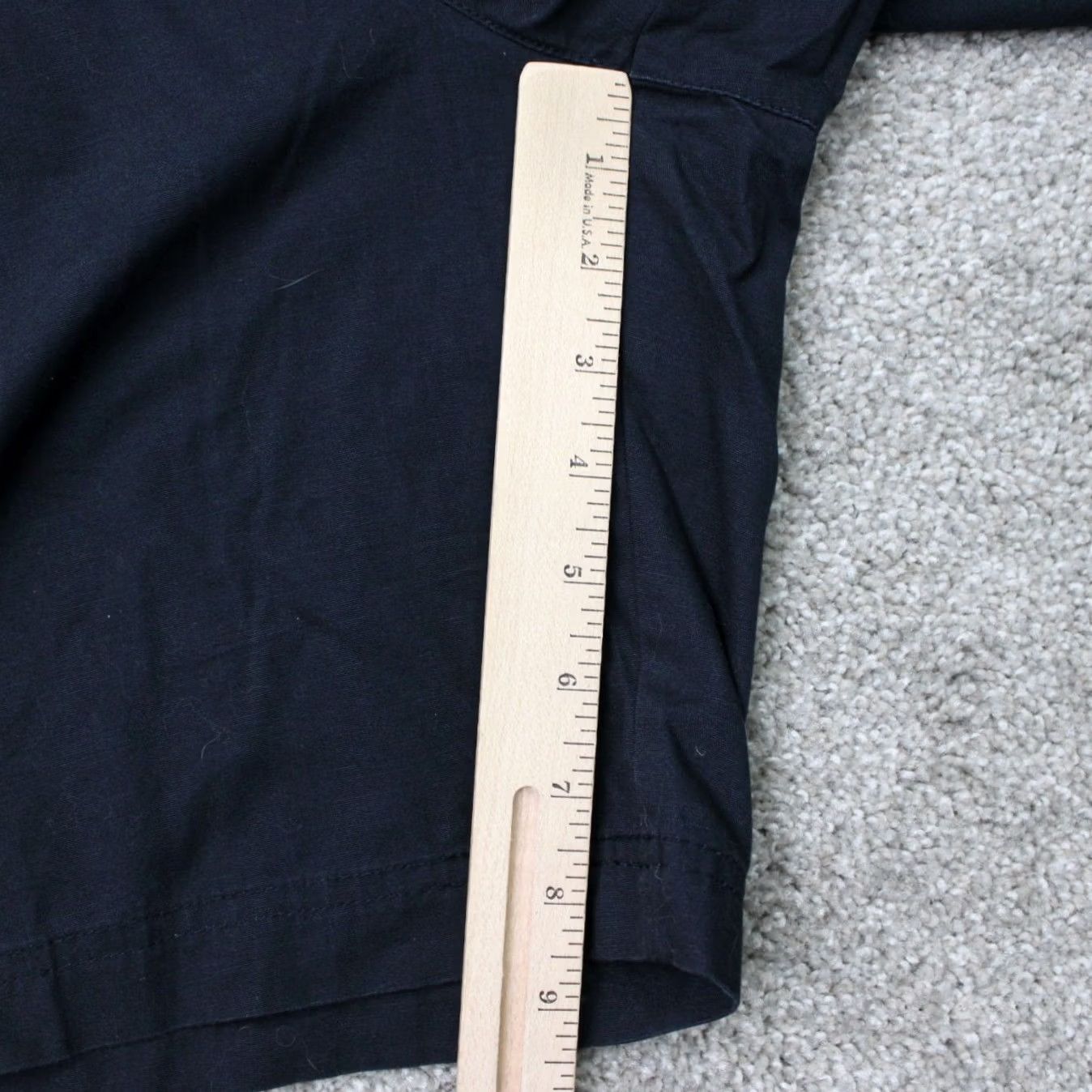 Haggar Haggar Navy Blue Chino Shorts 34 Men NWT 9" Inseam Flat Front Pockets Regular Fit Casual Microfiber Cotton Polyester Size US 34 / EU 50 - 4 Thumbnail