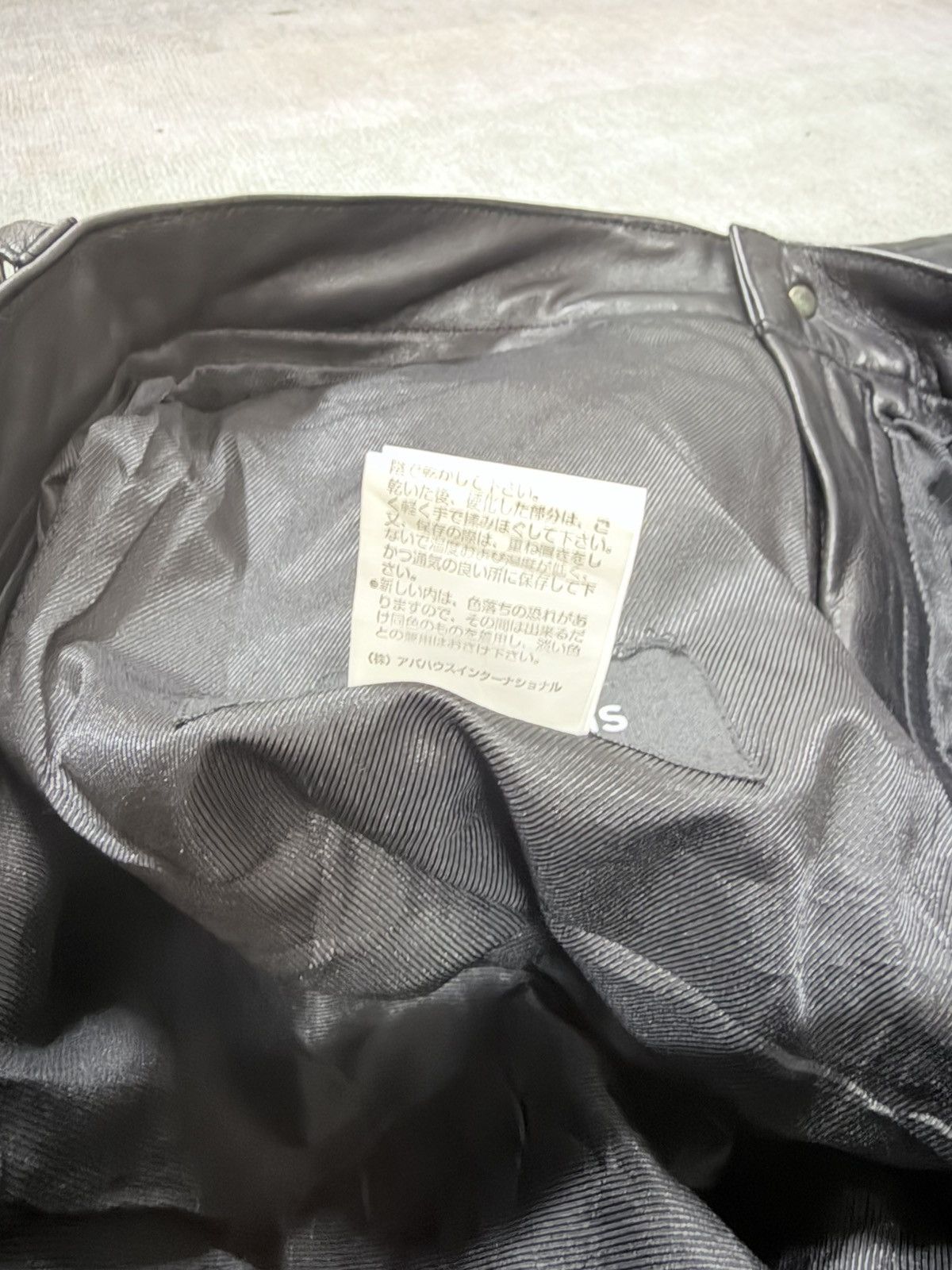 Kadoya Vtg🔥Les Vis A Bois Black Leather Bikers Pants Size US 32 / EU 48 - 15 Thumbnail