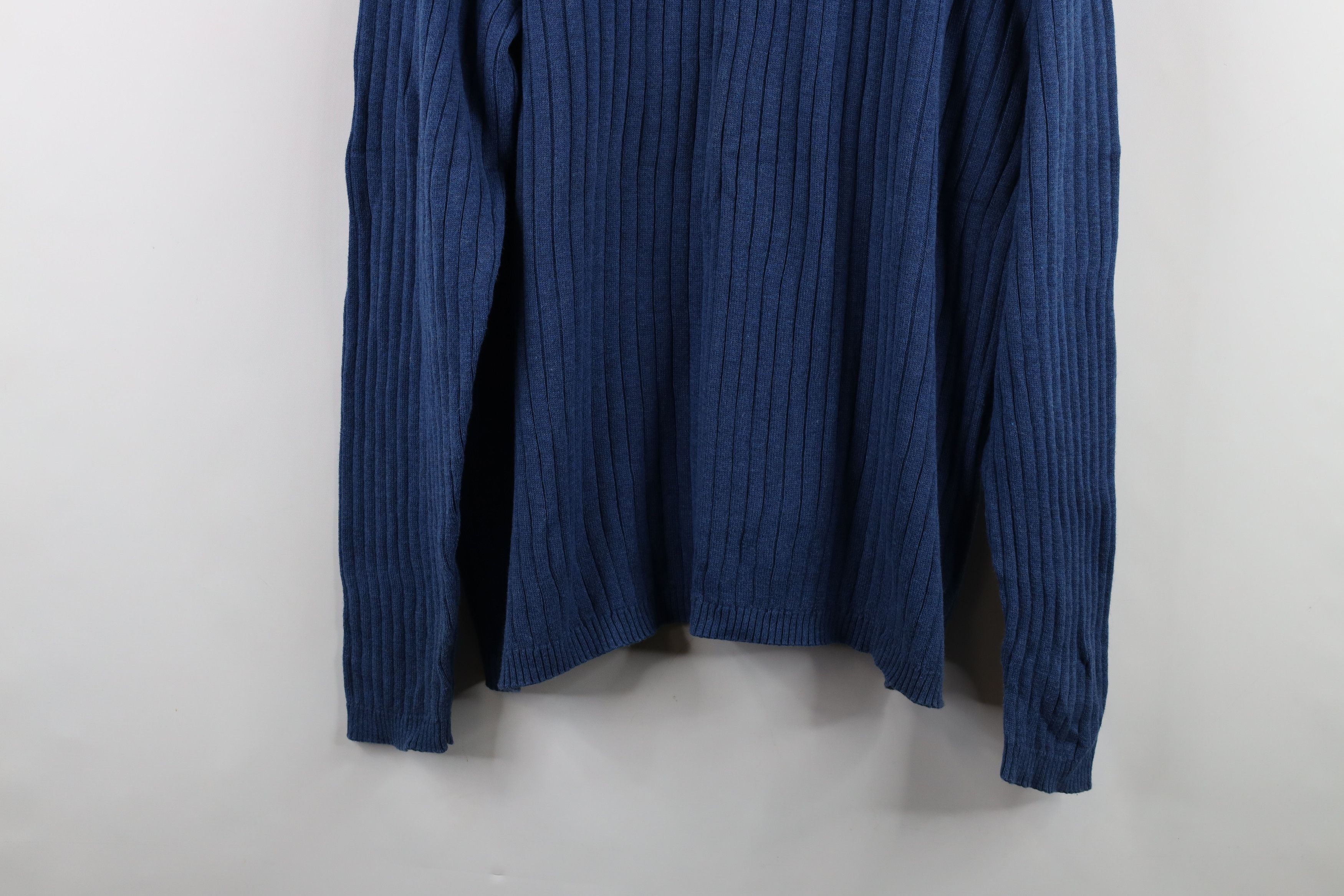 Vintage Vintage 90s Streetwear Knit Collared Polo Sweater Blue Size US XXL / EU 58 / 5 - 3 Thumbnail