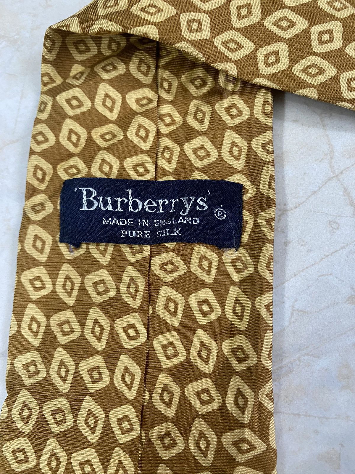 Burberry 💥VINTAGE BURBERRYS neck tie silk made in England ties Size ONE SIZE - 3 Thumbnail