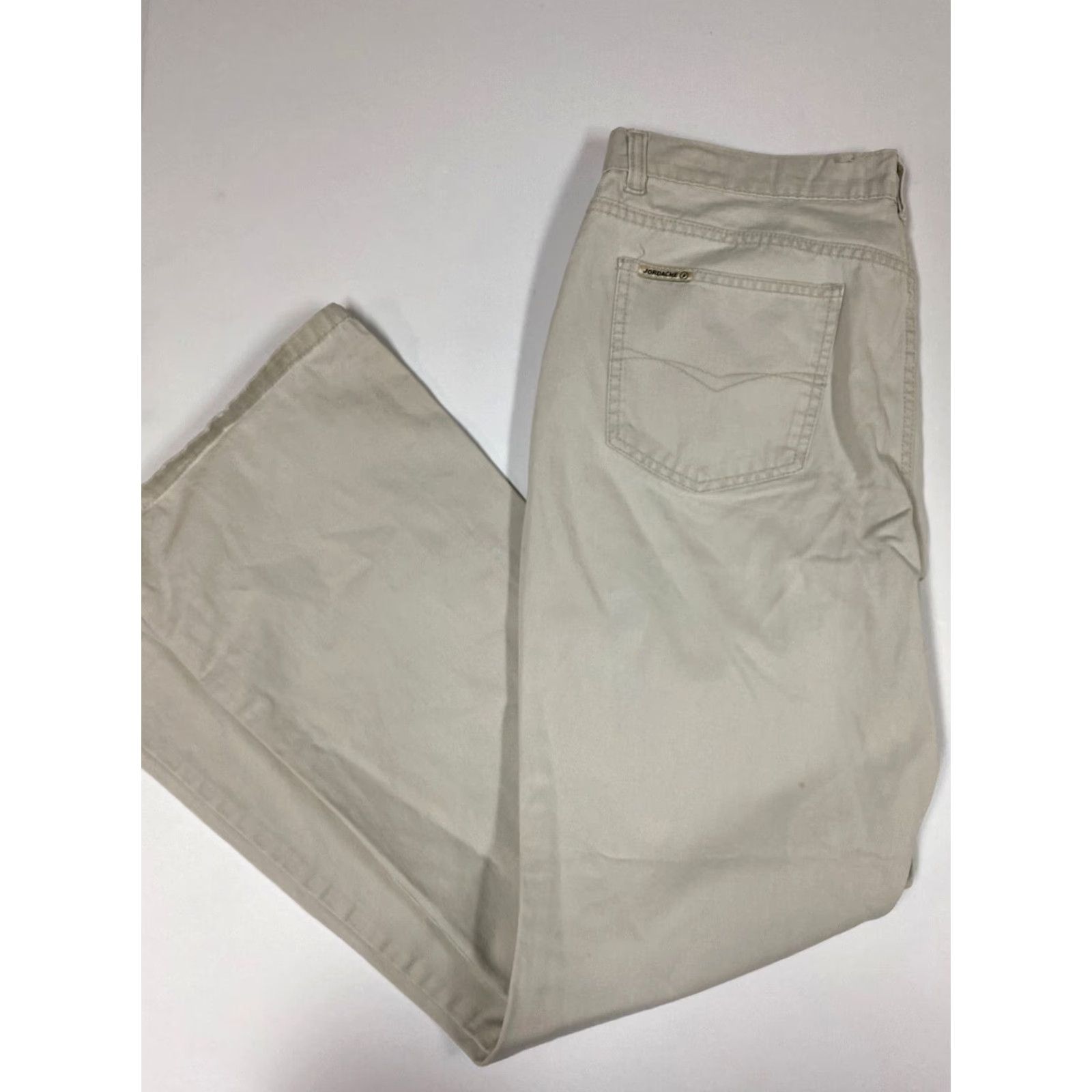 Jordache Jordache Pants Womens 16 Beige Cotton Bootcut Chino 31 Inseam Regular 8.5-10.5 Rise Size 38" / US 16 / IT 52 - 7 Thumbnail