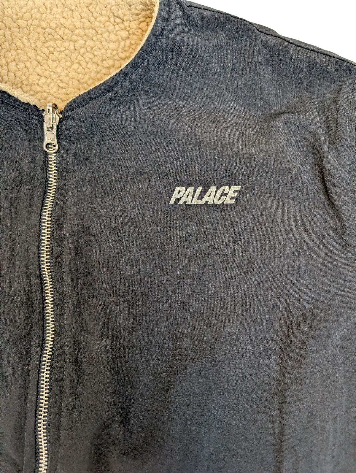 Palace Palace LIFE Sherpa Bomber Reversible Jacket Spellout Skate Size US S / EU 44-46 / 1 - 10 Thumbnail