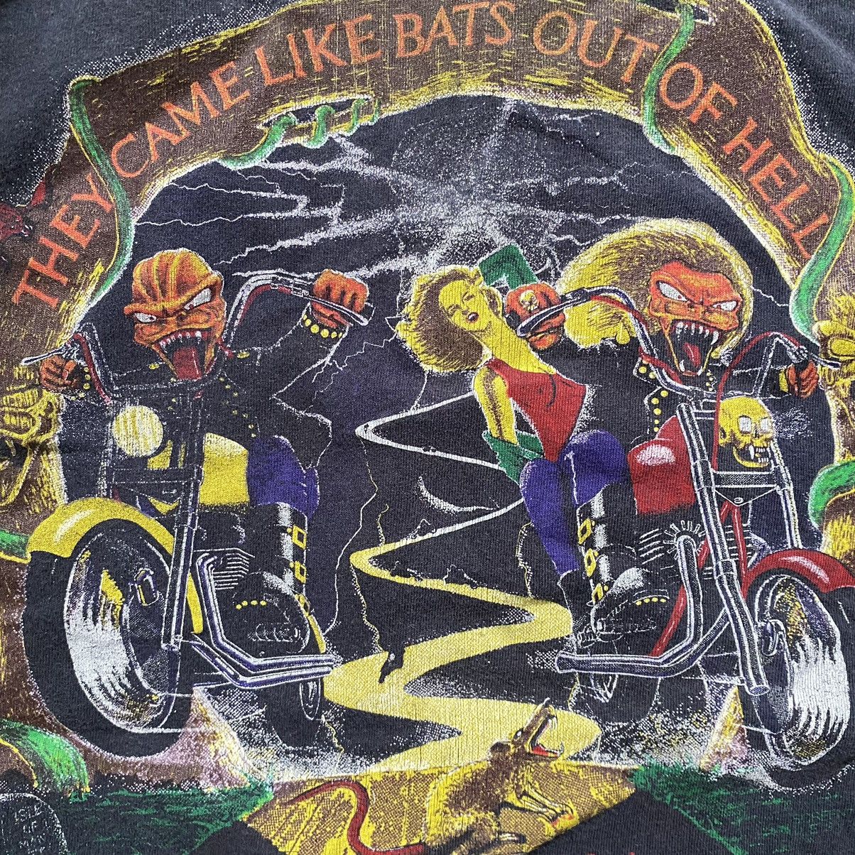 Harley Davidson × Vintage VINTAGE BIKER T SHIRT MAD SUNDAY 1994 ISLE OF MAN Size US S / EU 44-46 / 1 - 3 Thumbnail