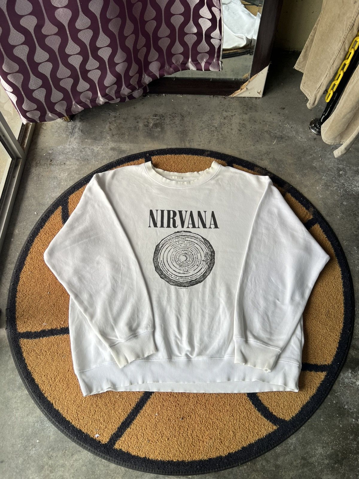 GU 🔥2017 Gu x Nirvana Crewneck Sweatshirt Size US XXL / EU 58 / 5 - 2 Thumbnail