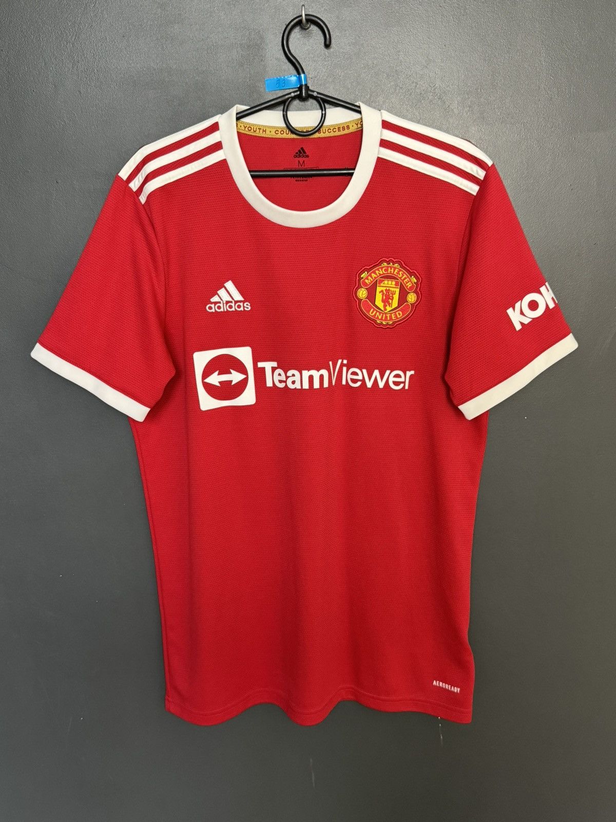 Adidas Manchester United 21/22 Home Football Jersey T-Shirt Size US M / EU 48-50 / 2 - 1 Thumbnail