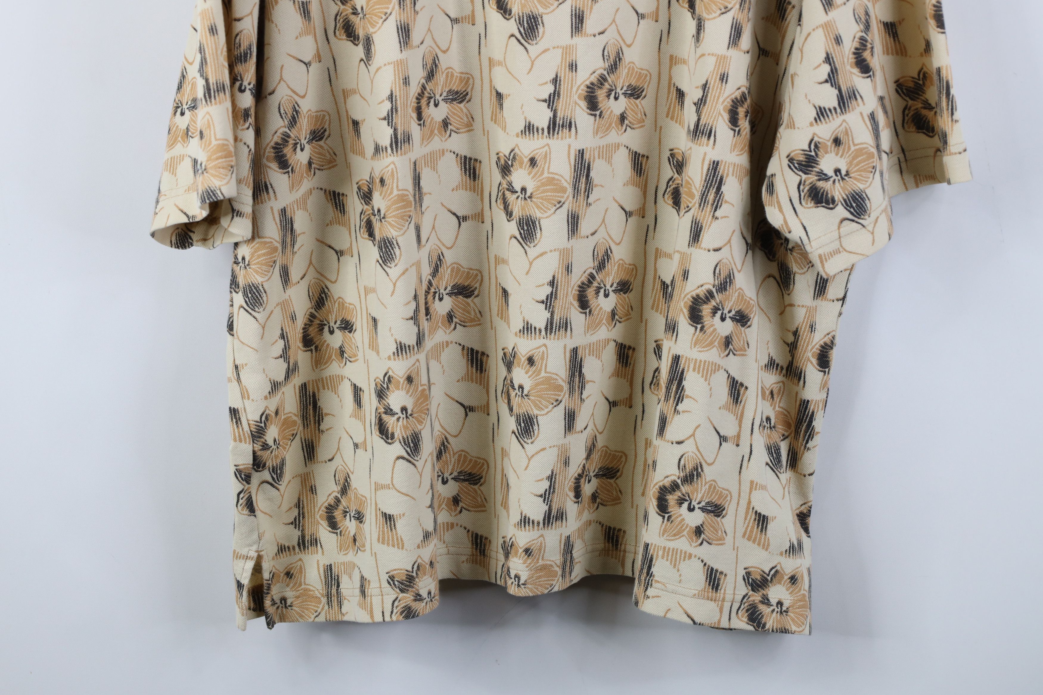 Vintage Vintage 90s Streetwear Hawaiian Golf Polo Shirt Beige Size US XXL / EU 58 / 5 - 11 Thumbnail