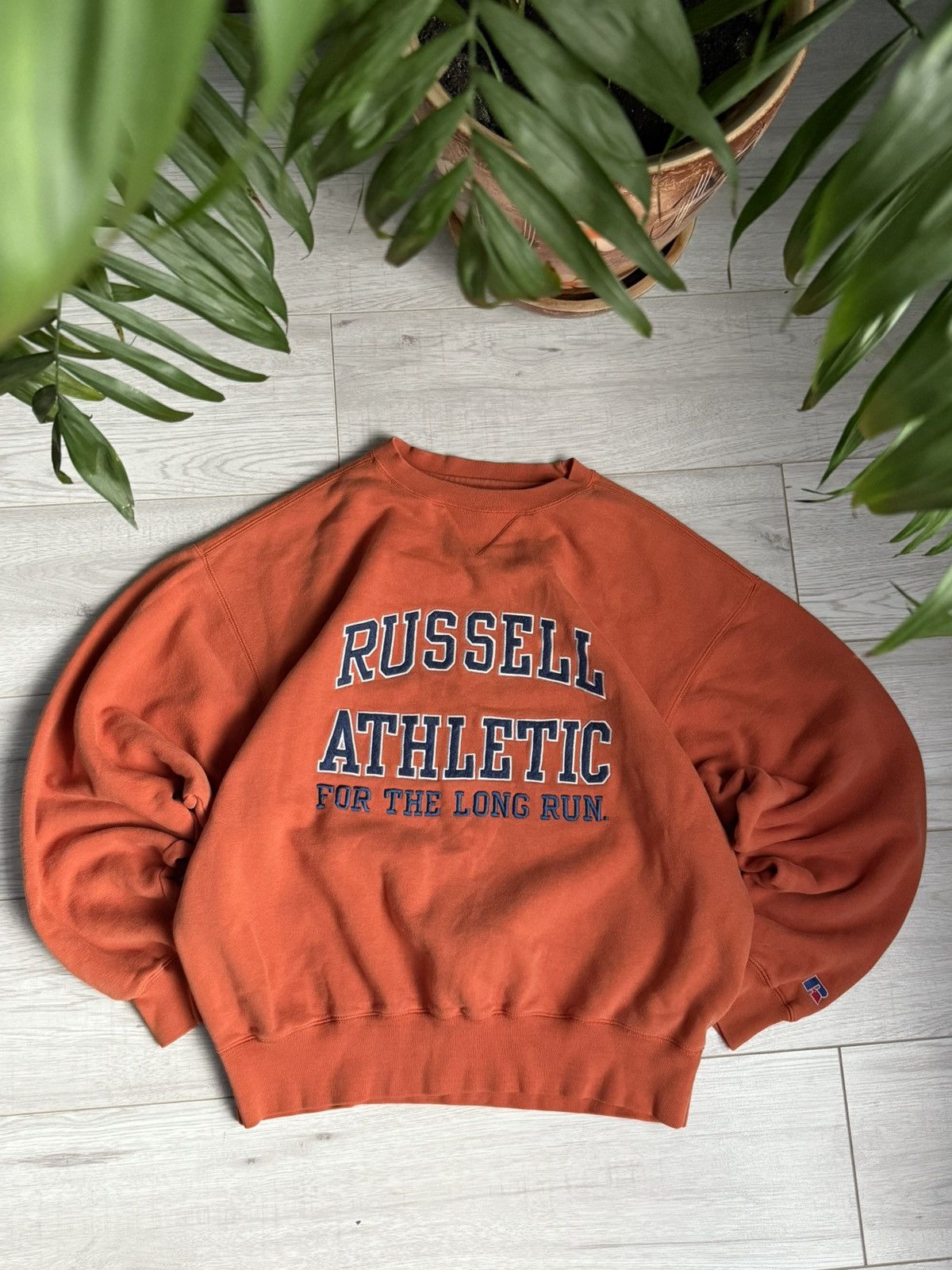 Russel Athletic vintage oversized Sweatshirt logo crewnevk