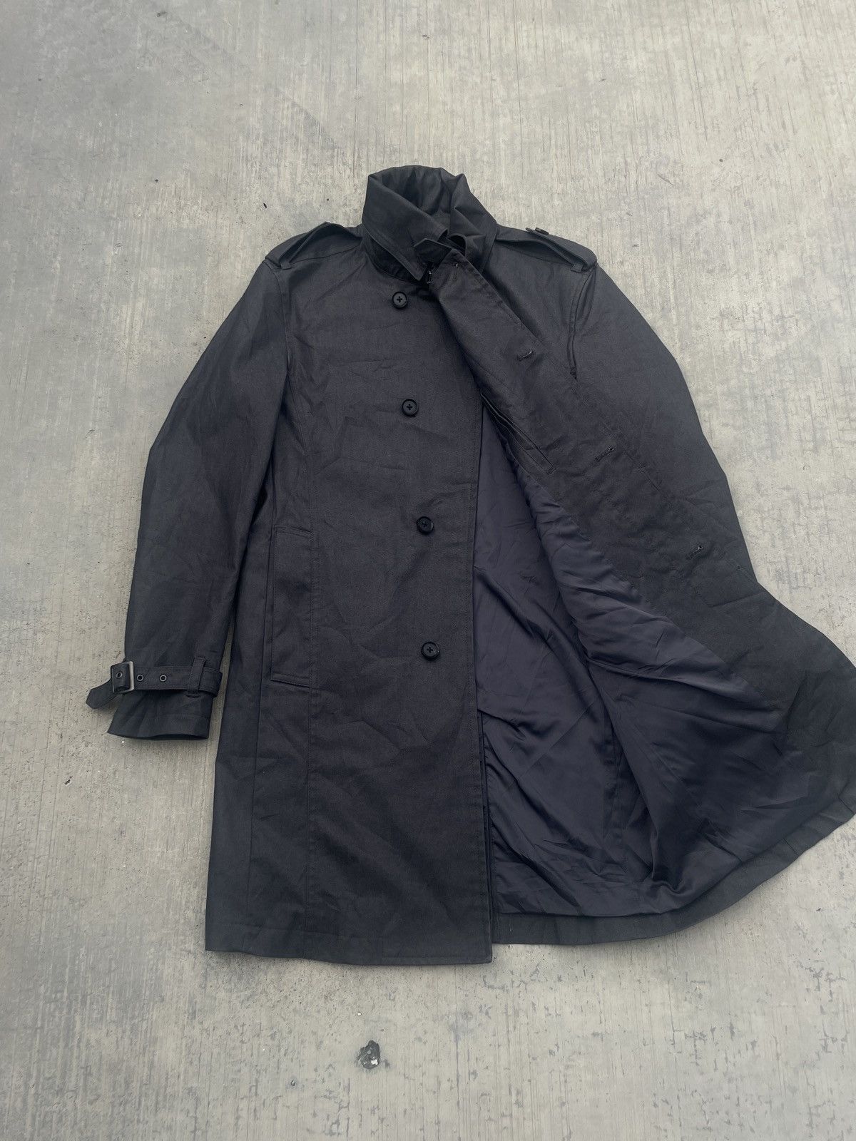 Japanese Brand SCHLUSSEL TRENCH COAT ARCHIVE PUNK JAPANESE IF SIX WAS NINE Size US S / EU 44-46 / 1 - 5 Thumbnail