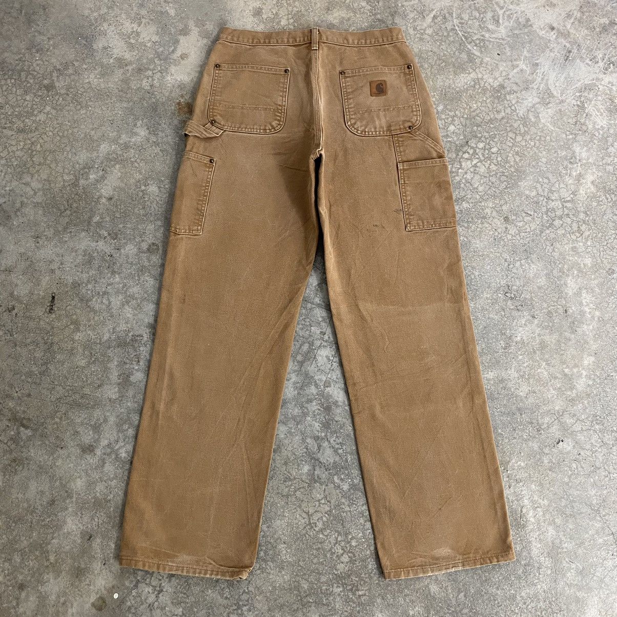 Carhartt Vintage Carhartt Double Knee Tan Dirty Carpenter Pants Size US 30 / EU 46 - 12 Thumbnail
