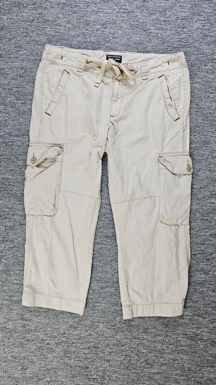 Polo Ralph Lauren Vintage Y2K Polo Ralph Lauren Cargo Capri Utility Pants 10 Size 32" / US 10 / IT 46 - 1 Thumbnail