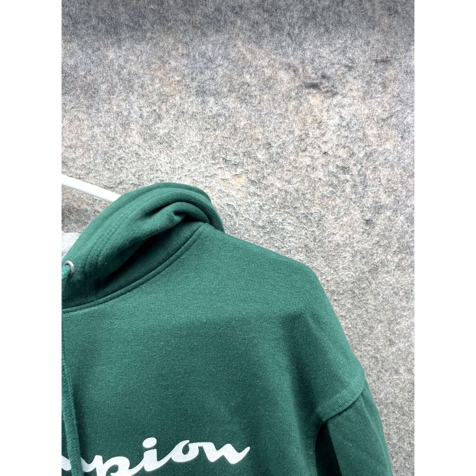 Champion Champion Hoodie Mens Small Green Front Graphic Logo Pullover Fleece Sweatshirt Size US S / EU 44-46 / 1 - 7 Thumbnail