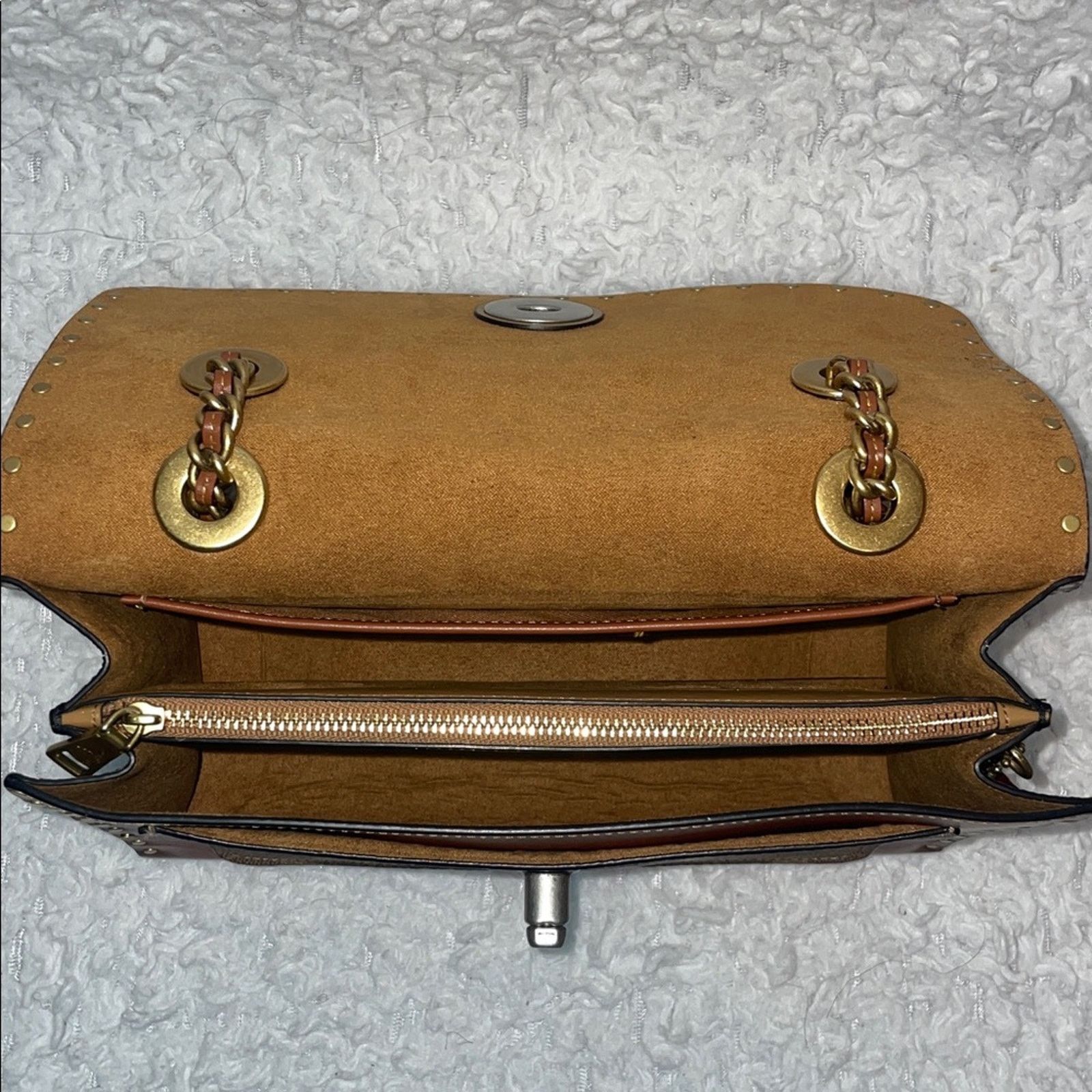 Coach Coach Parker 1941 Snakeskin Rivets Chain Bag Size ONE SIZE - 13 Thumbnail
