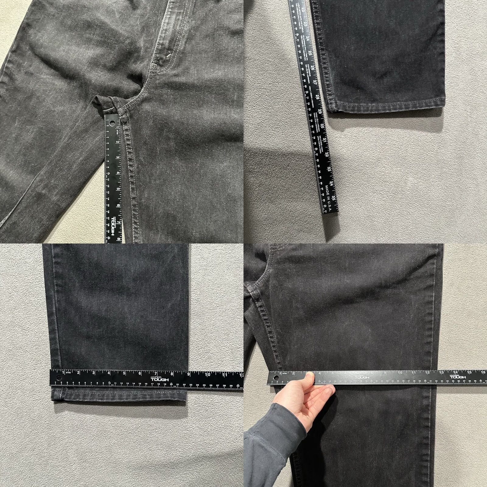 Levi's VINTAGE Levi's 550 Jeans Mens 40x30 Black Relaxed Tapered USA Denim Five-Pocket Levis 500 Series Jeans Mens Black Size US 40 / EU 56 - 9 Thumbnail