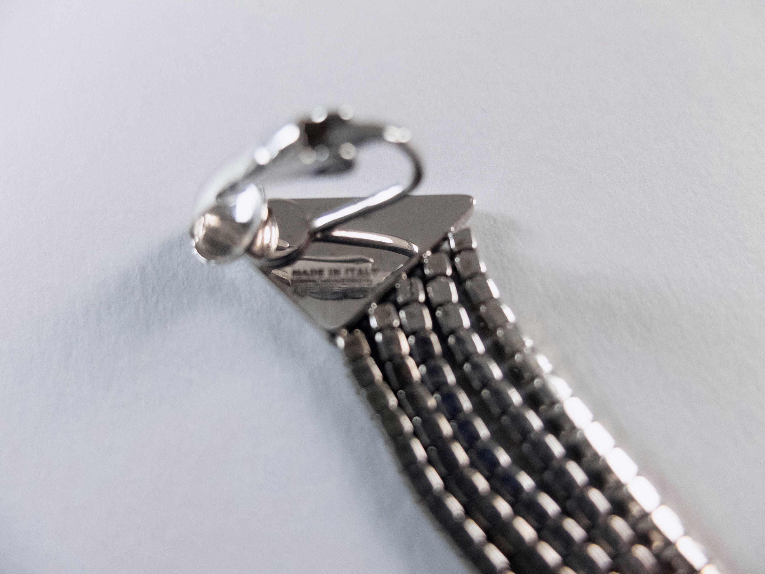 Prada PRADA Symbole Pendant black logo plaque clip on earring Size ONE SIZE - 6 Thumbnail