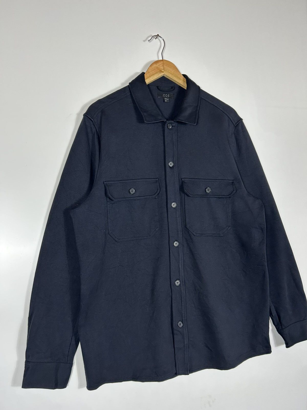 Cos 🔥COS Dark Blue Button Chore Shirt Jacket Size US M / EU 48-50 / 2 - 2 Thumbnail