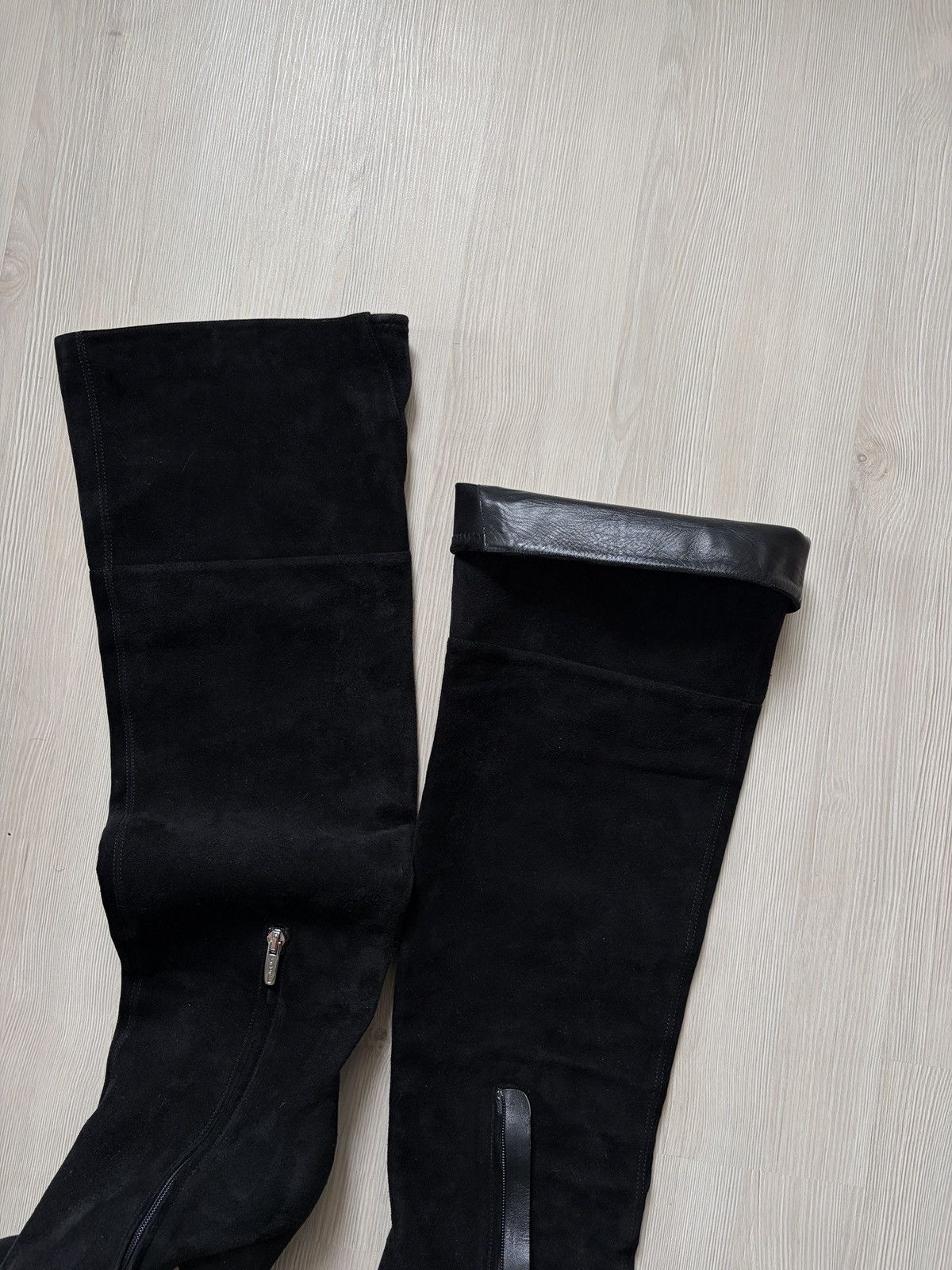 Sergio Rossi Sergio Rossi Knee High Boots Black Suede Size US 10 / IT 40 - 12 Thumbnail