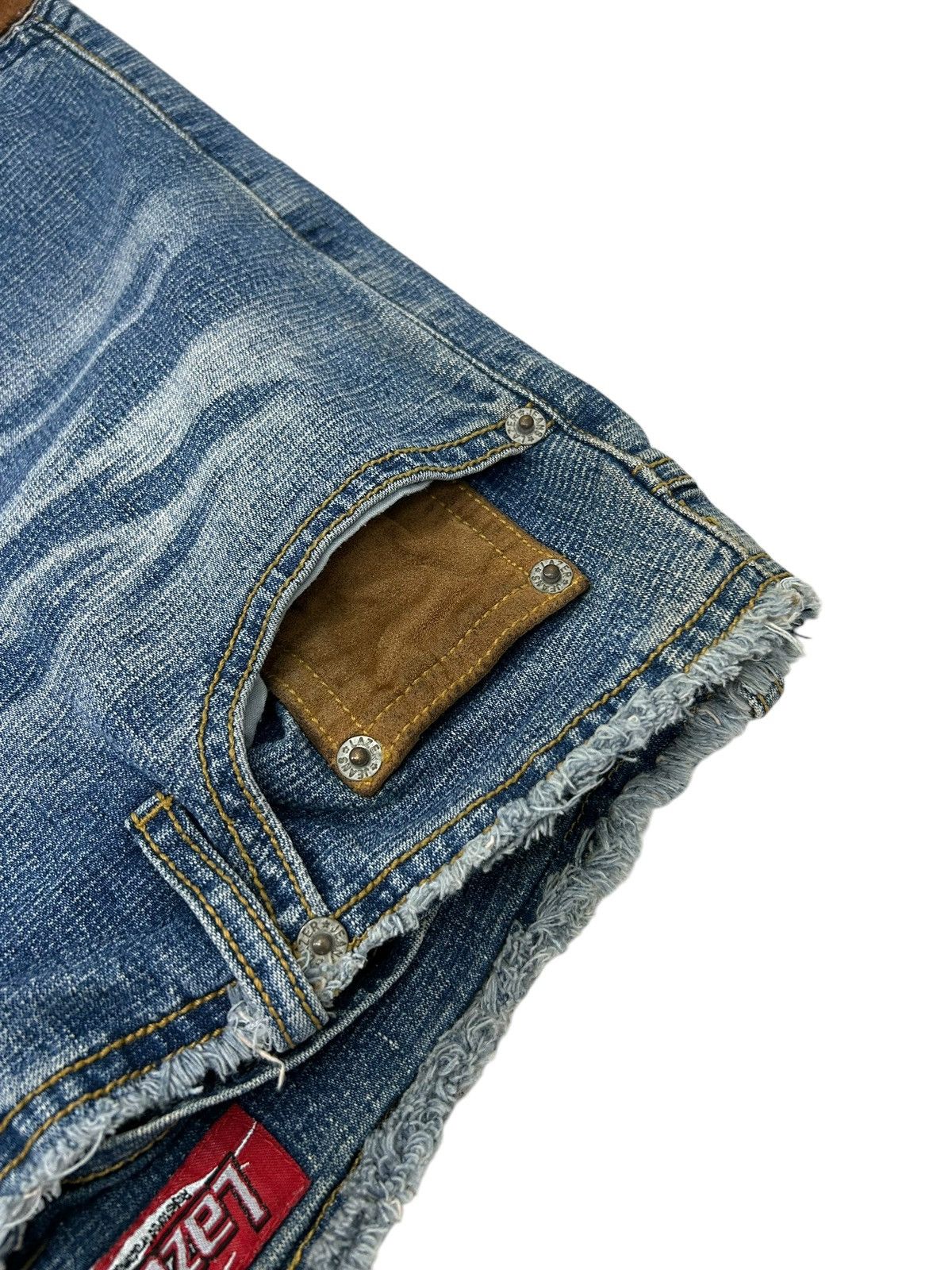 Hysteric Glamour Flare Unisex Lazer Jean Hybrid Country Cowboy Style Lace Up Size US 30 / EU 46 - 9 Thumbnail