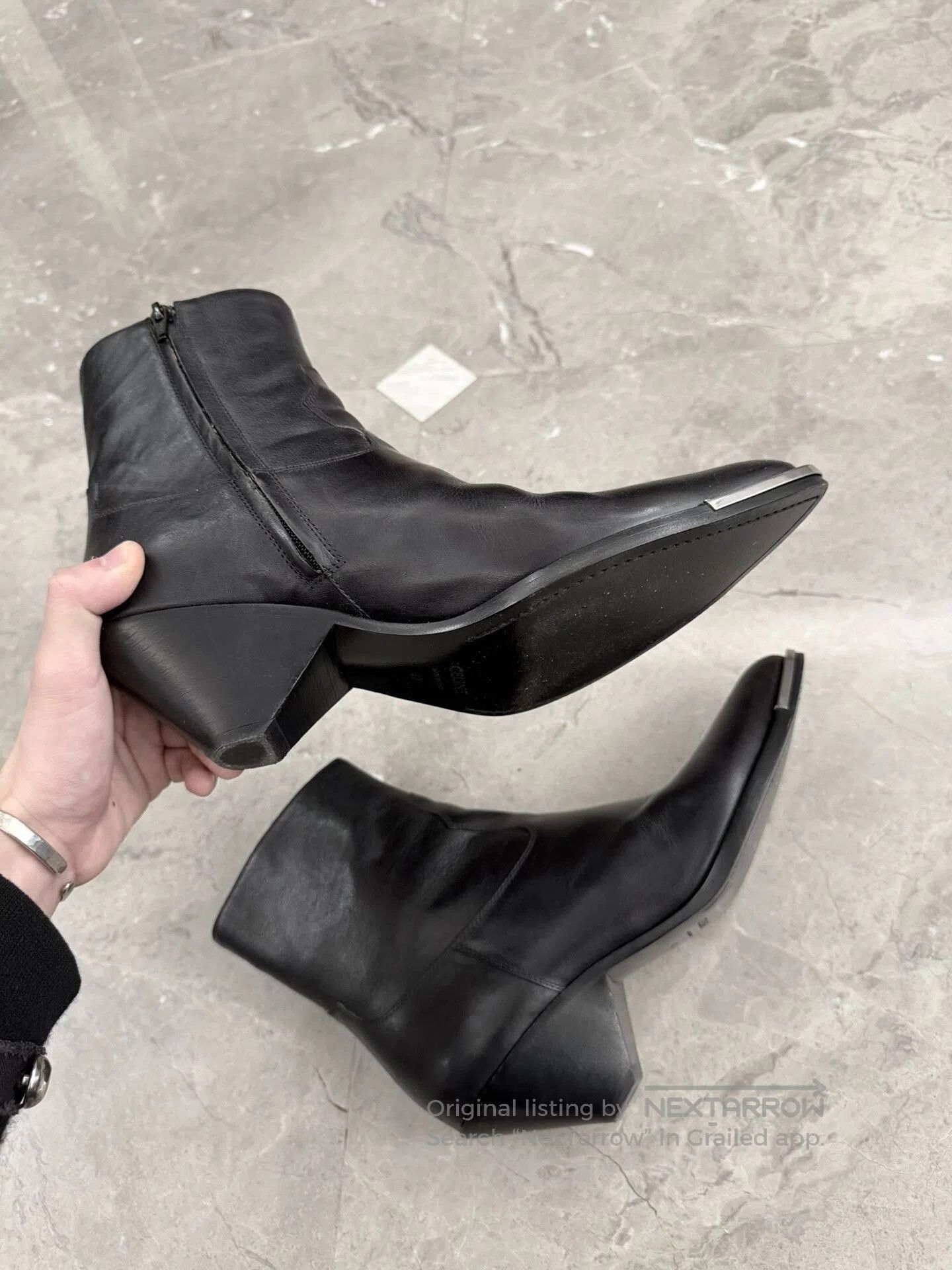 Hedi Slimane Celine Conique Heeled Ankle Boots. Size US 9 / EU 42 - 4 Thumbnail