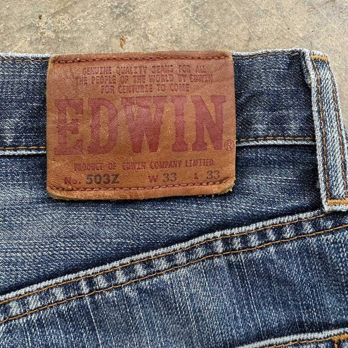 Edwin VINTAGE EDWIN FADED JEANS DENIM PANTS Size US 33 - 12 Thumbnail