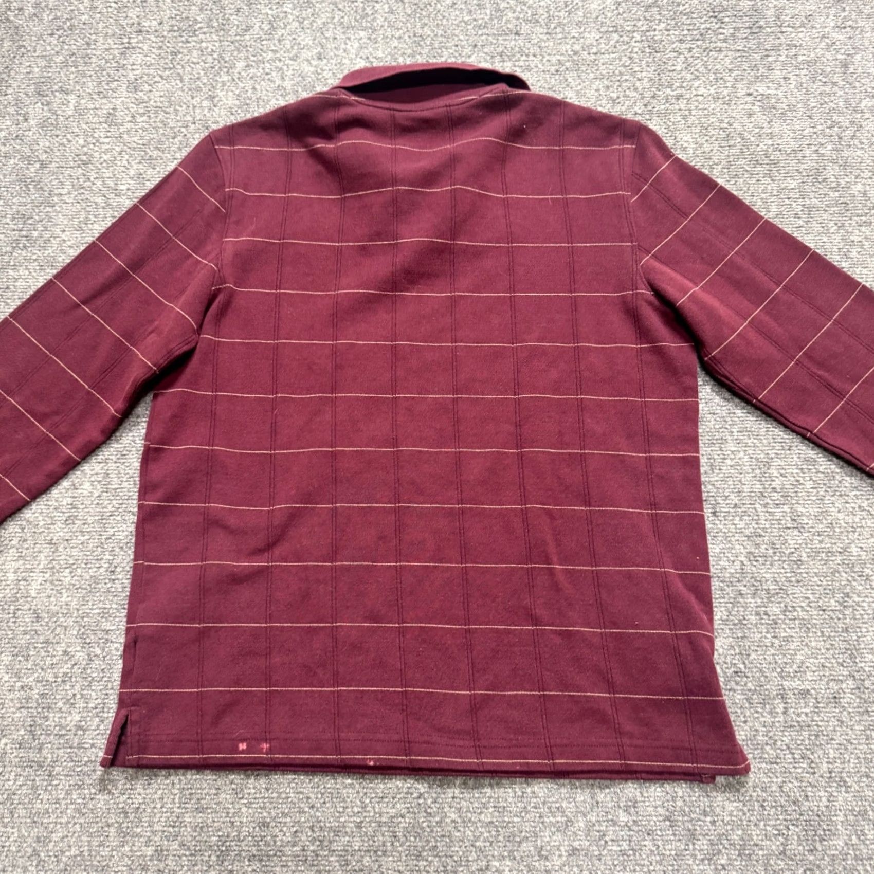 Vintage VINTAGE Van Heusen Polo Shirt Mens S Long-sleeve Maroon 90s Y2K Polo Shirt Mens S Maroon Vintage 90s Y2K Size US S / EU 44-46 / 1 - 3 Thumbnail