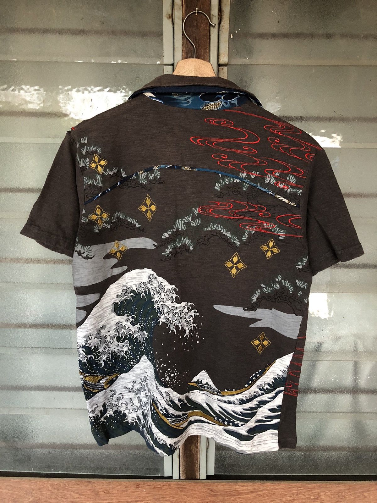 JNCO Vintage Japanese Sukajan Style Rare Collar Shirt Tee Size US M / EU 48-50 / 2 - 7 Thumbnail