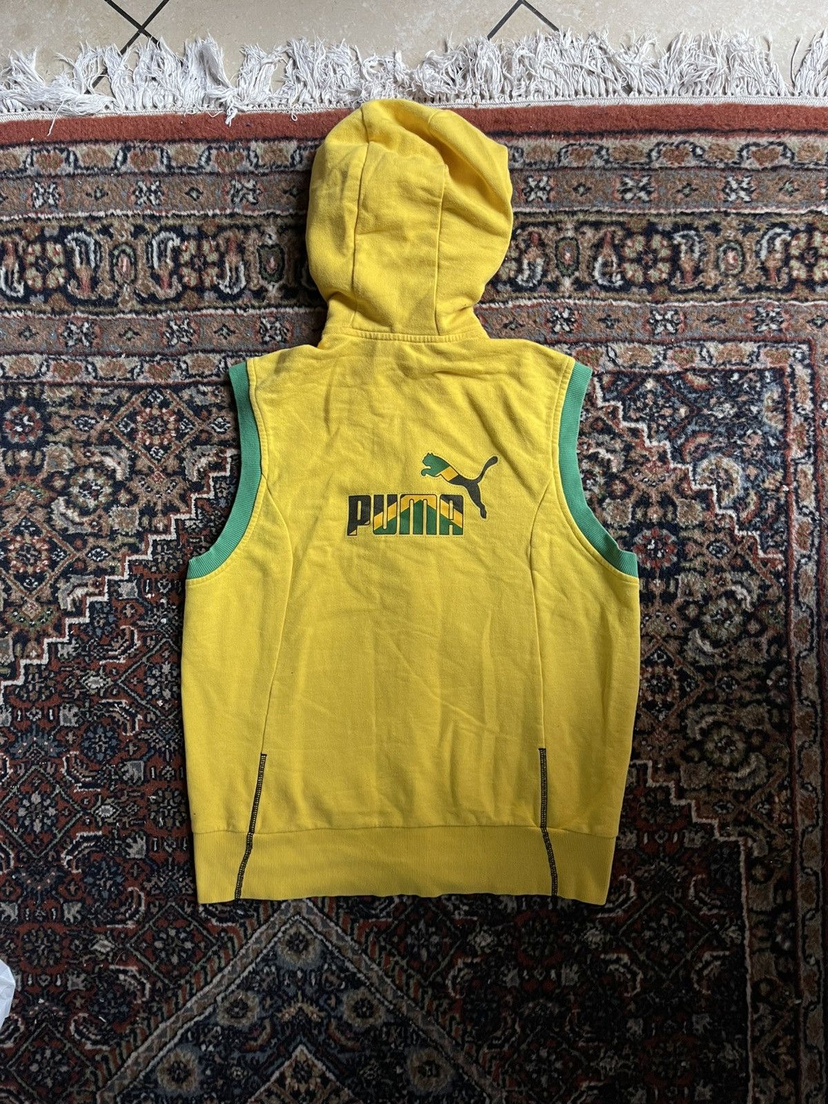 Puma Vintage Puma Jamaica Sleeveless Hoodie Size US S / EU 44-46 / 1 - 2 Thumbnail