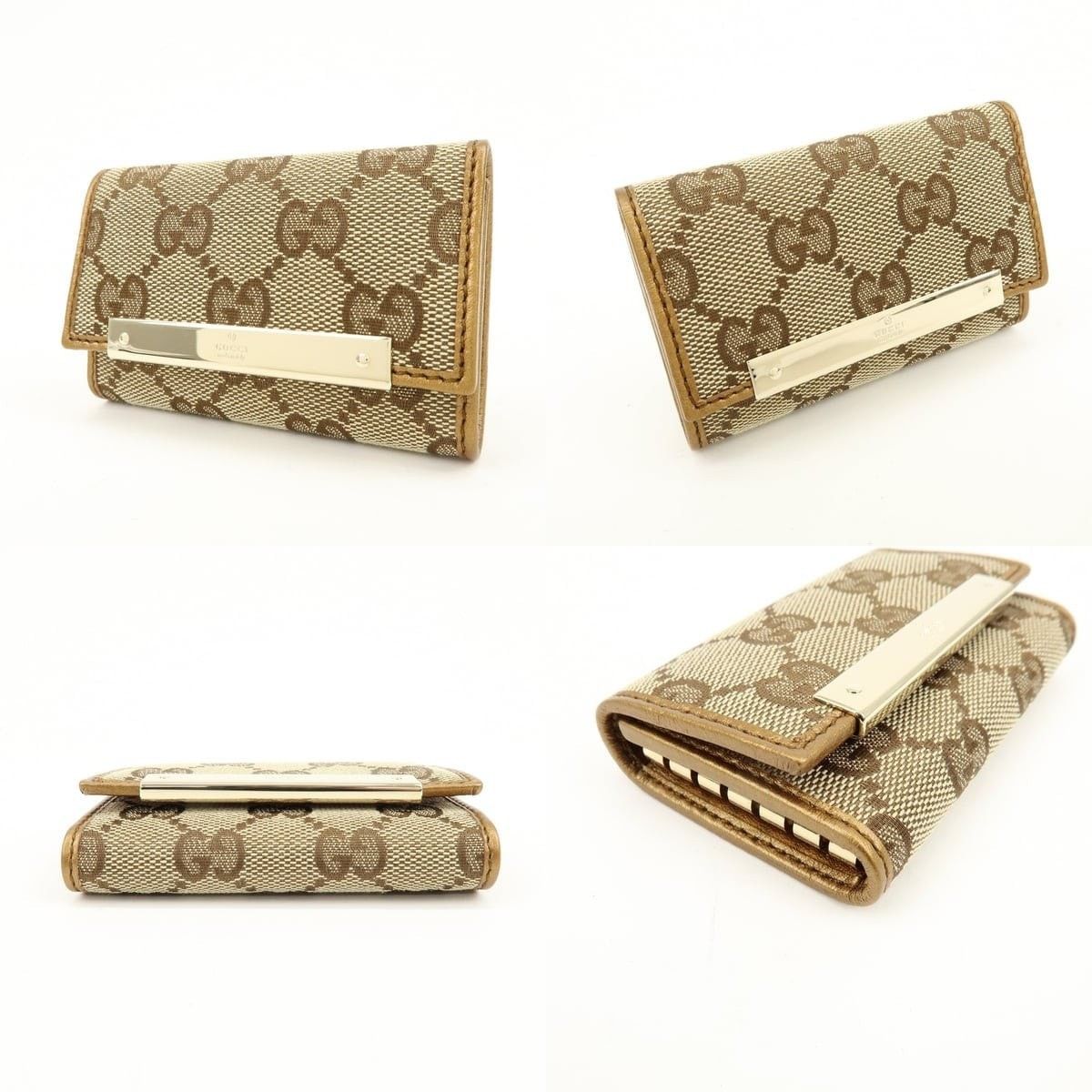 Gucci Gucci GG Canvas 6 Ring Key Case Brown Size ONE SIZE - 3 Thumbnail