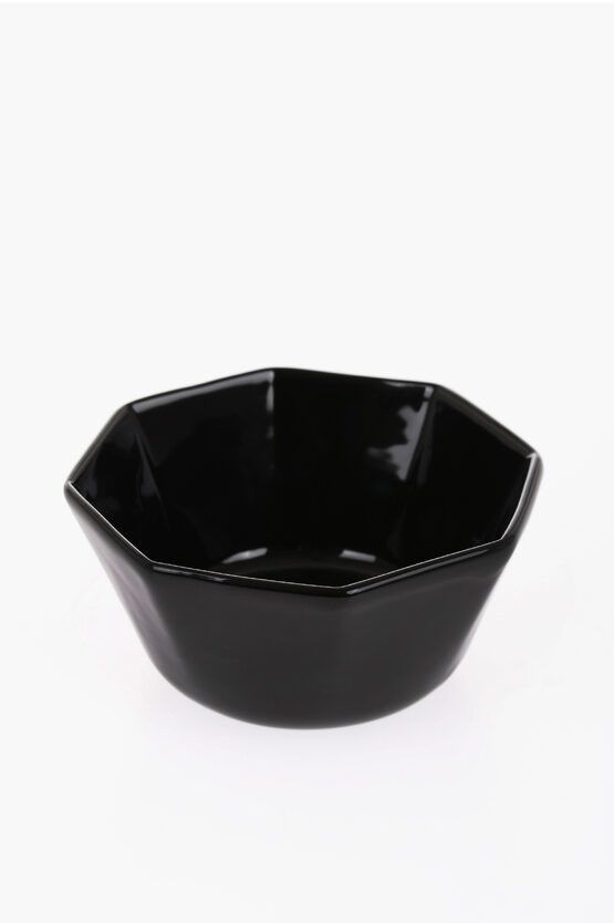 Off-White o1mle0425 Size: OS / Ceramics Oct Breakfast Set in Black Size ONE SIZE - 1 Thumbnail