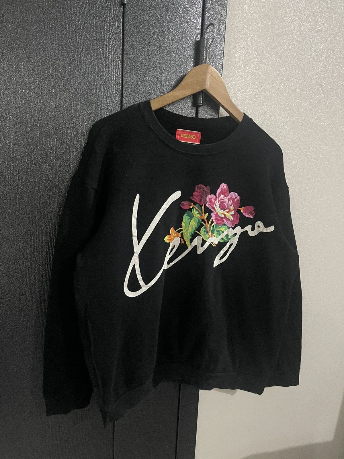 Kenzo Vintage Kenzo Floral Sweatshirt Size L / US 10 / IT 46 - 3 Thumbnail
