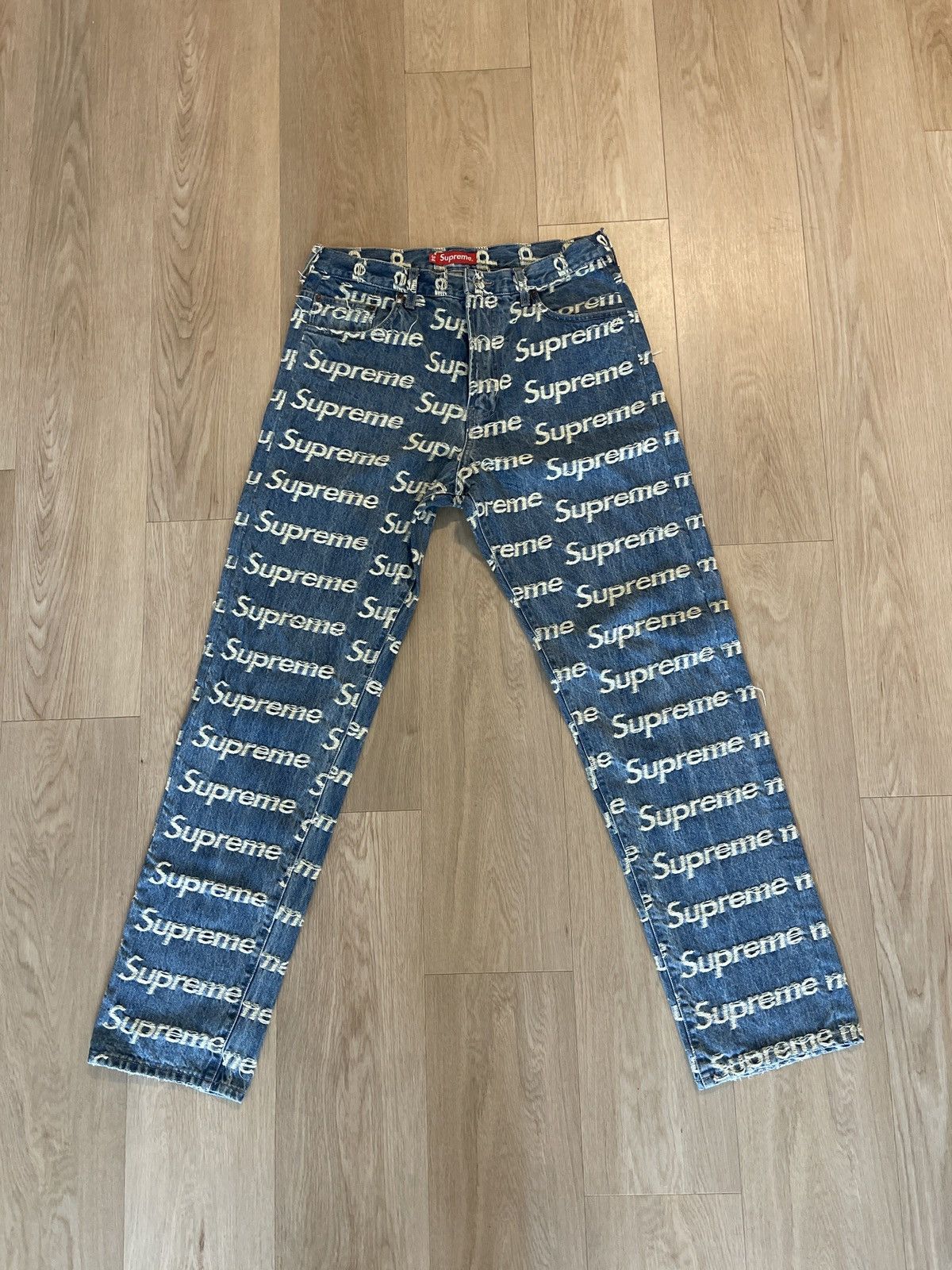 Supreme Frayed Denim | Grailed