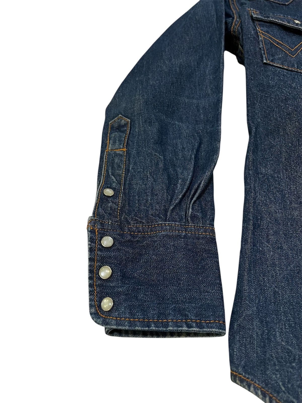 Vintage Vintage Snap Button Western Denim Shirt Size US S / EU 44-46 / 1 - 5 Thumbnail
