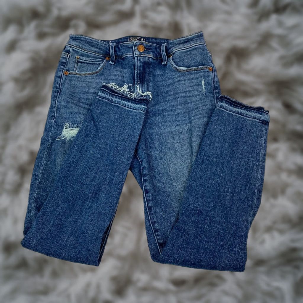 Abercrombie & Fitch Abercrombie & Fitch Juniors Teens Jeans 28/6 Simone High Rise Ankle Distressed Jeans Size 28" / US 6 / IT 42 - 1 Thumbnail