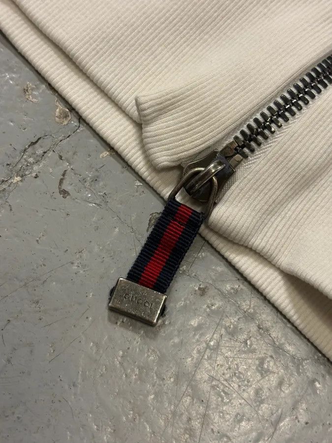 Gucci AW2006 Gucci White Propaganda Zip-up Sweater Size US M / EU 48-50 / 2 - 9 Thumbnail
