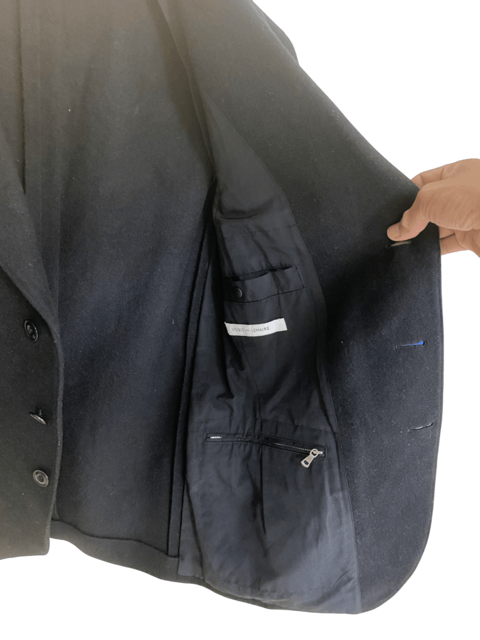 Christophe Lemaire × Lemaire FW18 Lamb Wool Double Breasted Coat Jacket Size US M / EU 48-50 / 2 - 5 Thumbnail