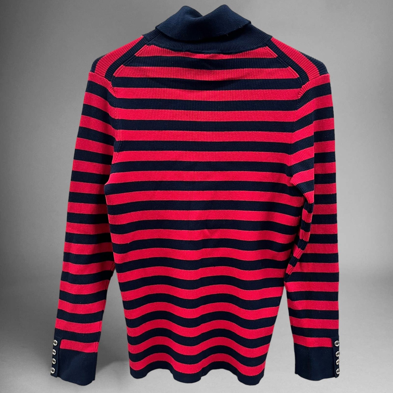 Tommy Hilfiger Tommy Hilfiger Fitted Turtleneck Ribbed Sweater Large F-18 Size L / US 10 / IT 46 - 9 Thumbnail